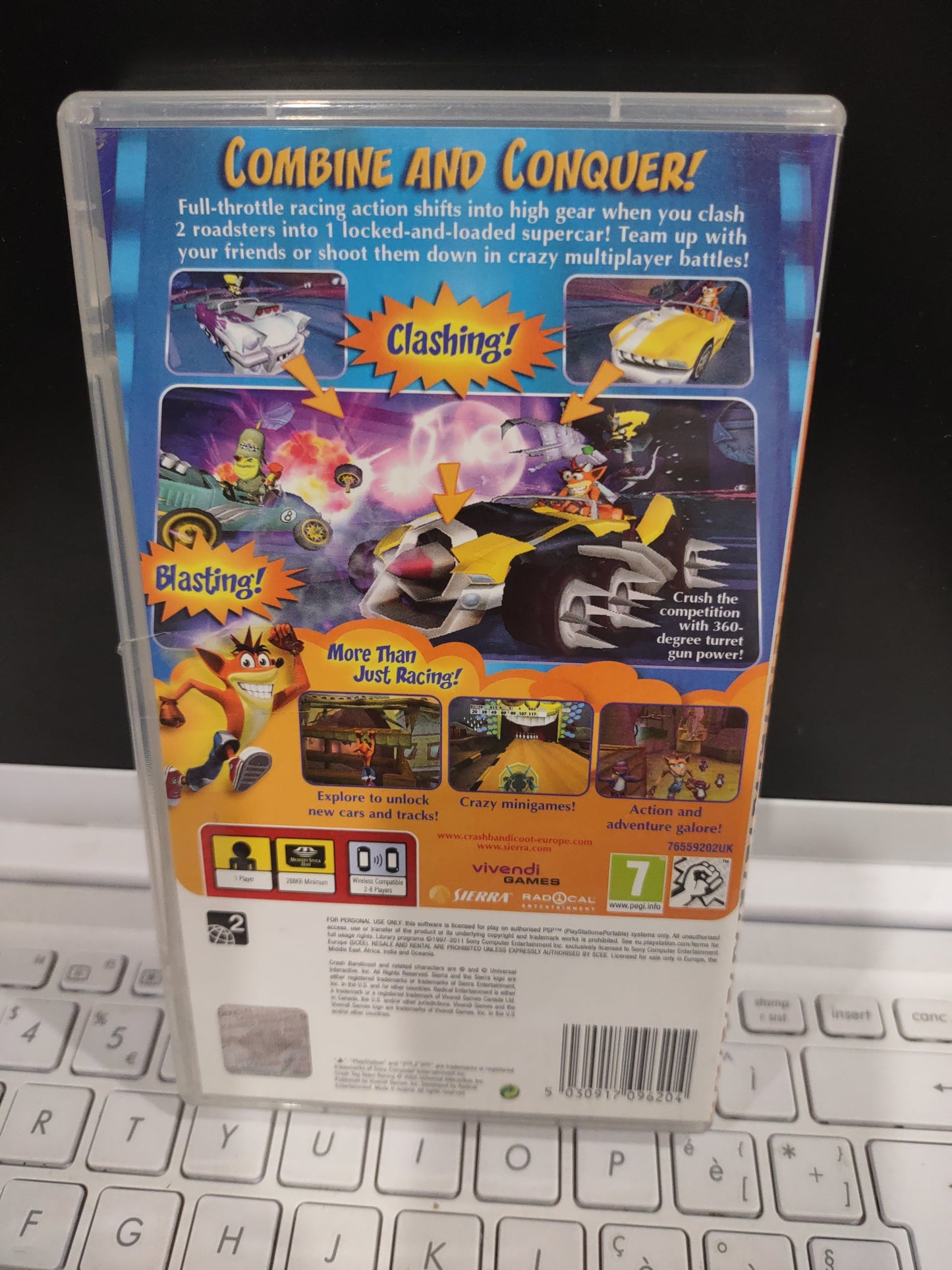 Gioco PSP PlayStation Crash tag team racing
