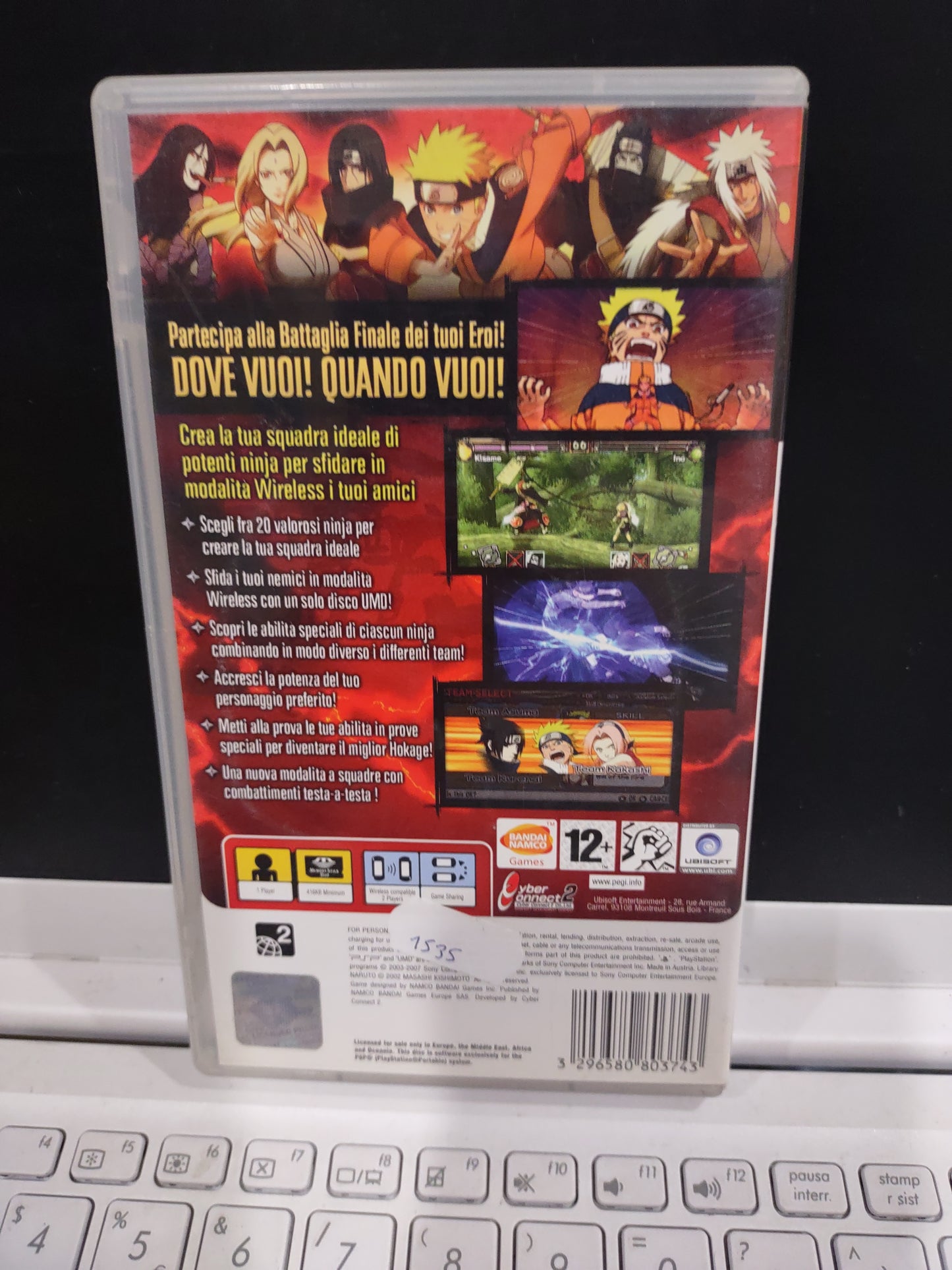 Gioco PSP PlayStation Naruto ultimate ninja Heroes