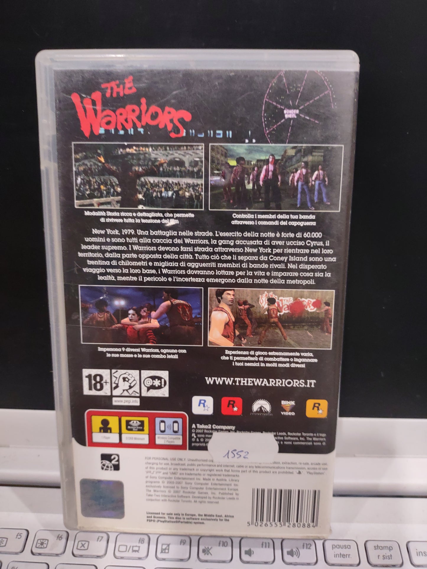 Gioco PSP PlayStation the warriors