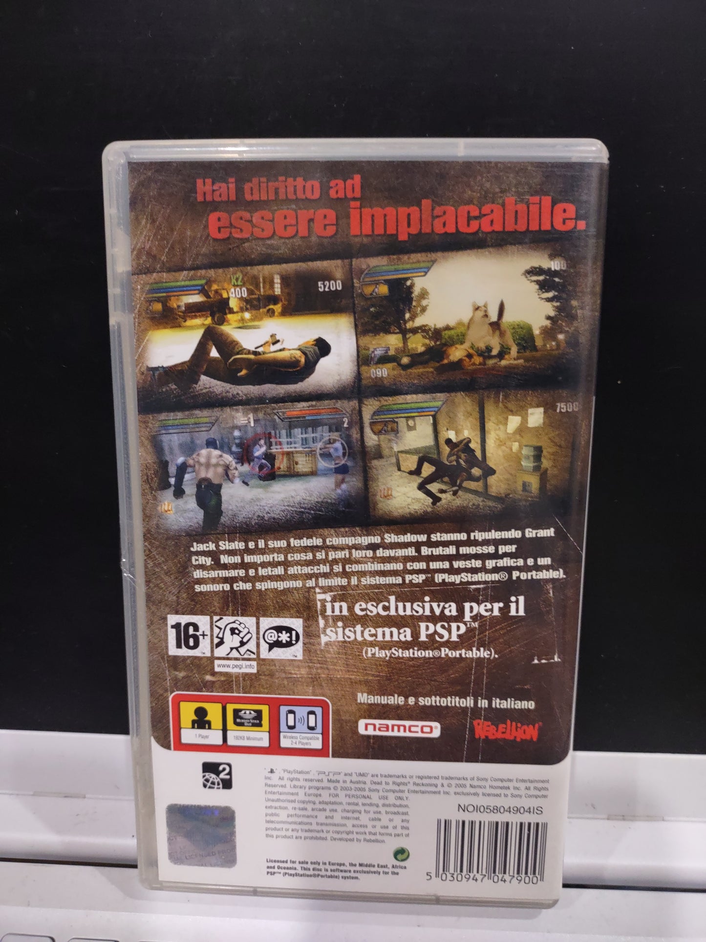 Gioco psp PlayStation dead to rights reckoning ita