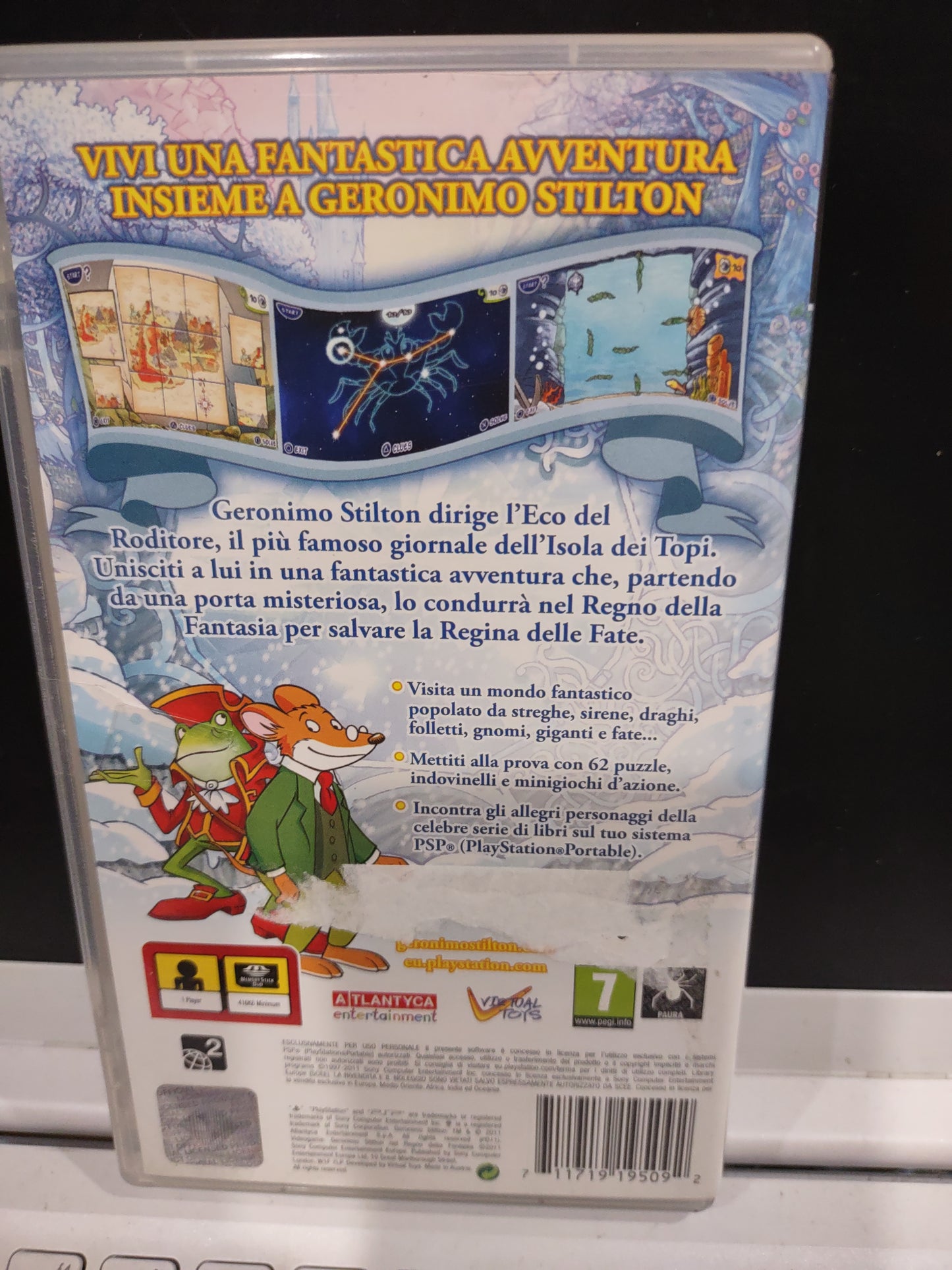 Gioco PSP PlayStation Geronimo Stilton nel regno della fantasia
