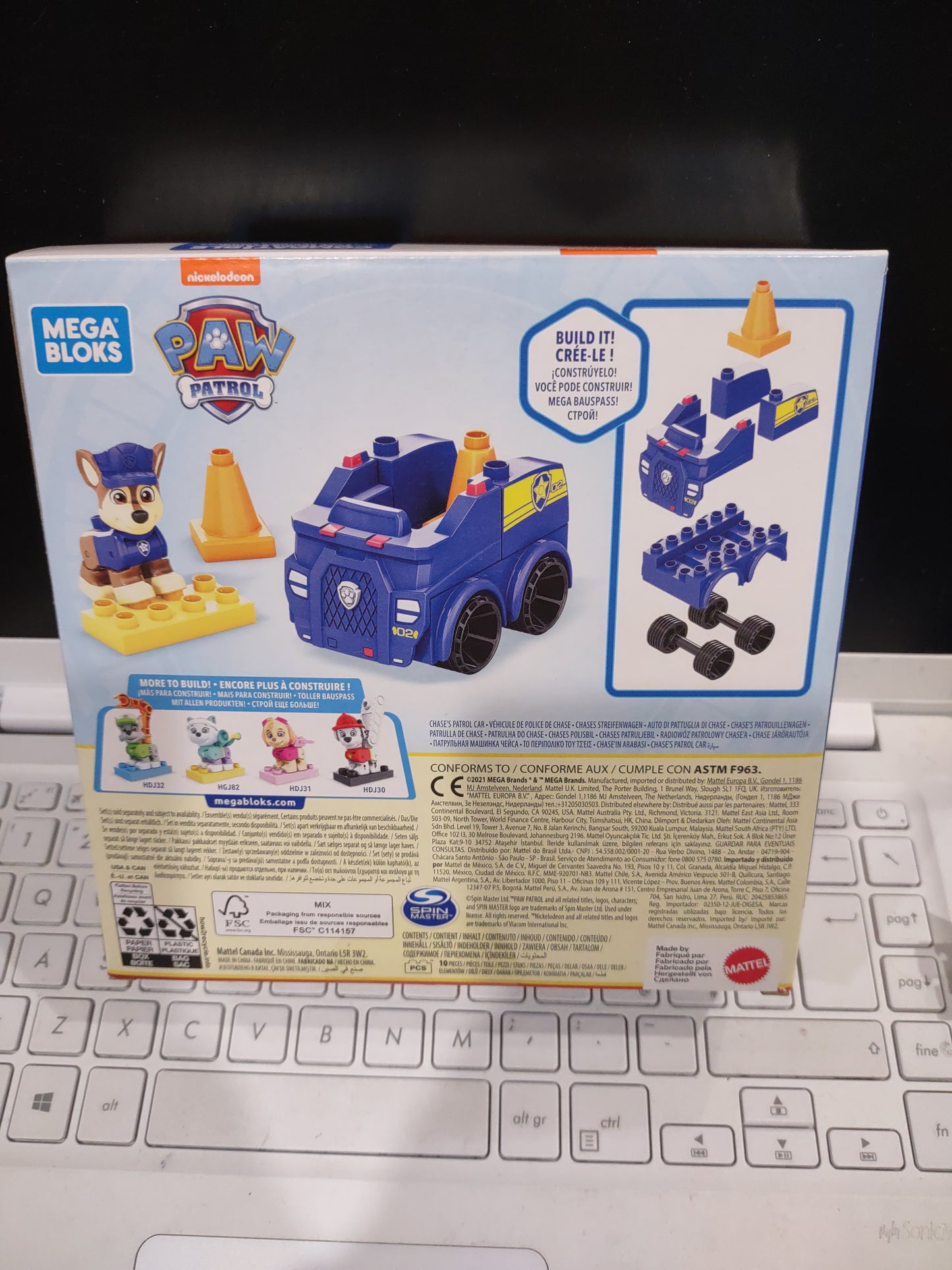 Mega blocks paw Patrol Nickelodeon Chase Patrol car
