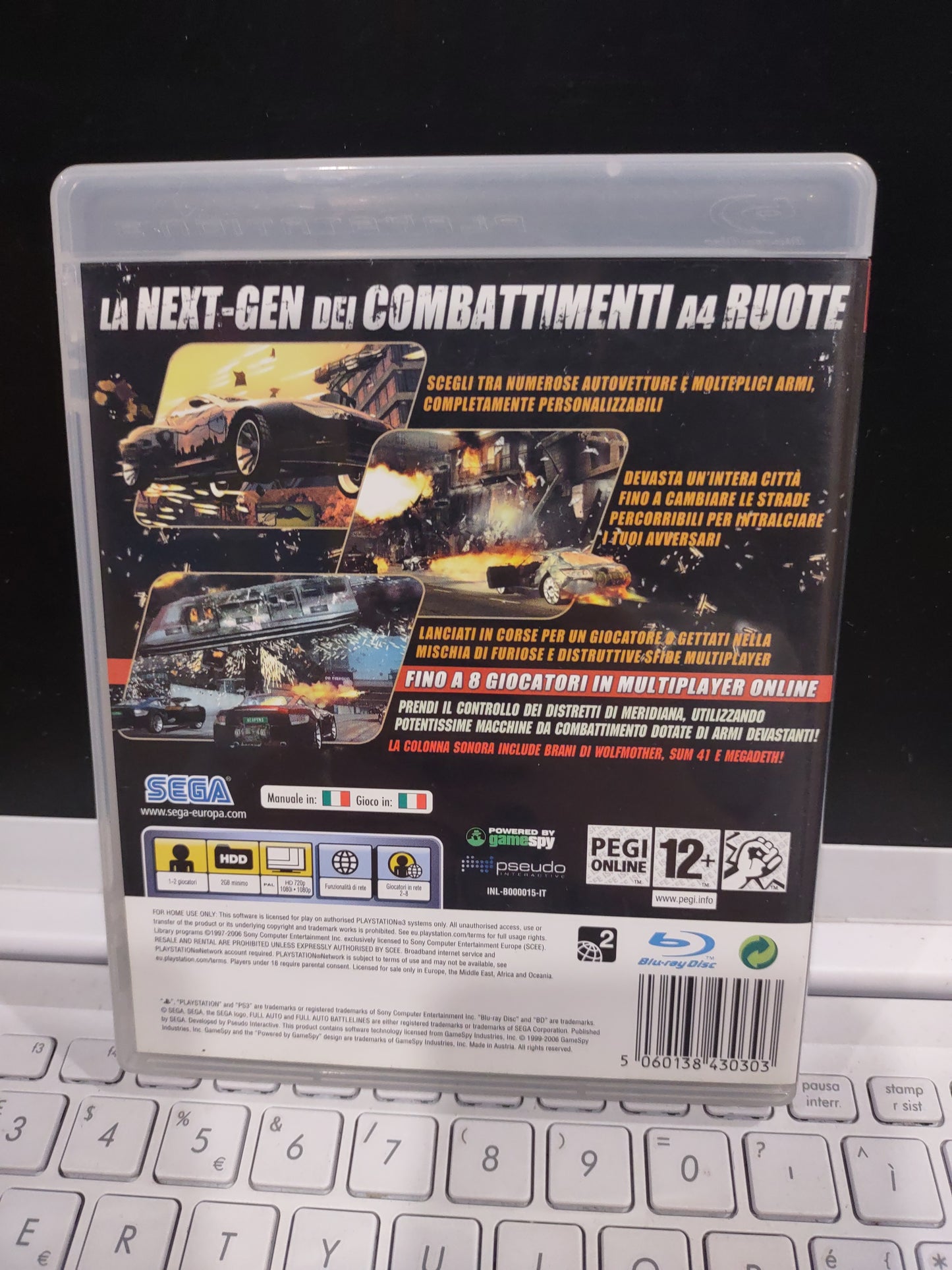 Gioco PS3 PlayStation full auto 2 battlelines ita