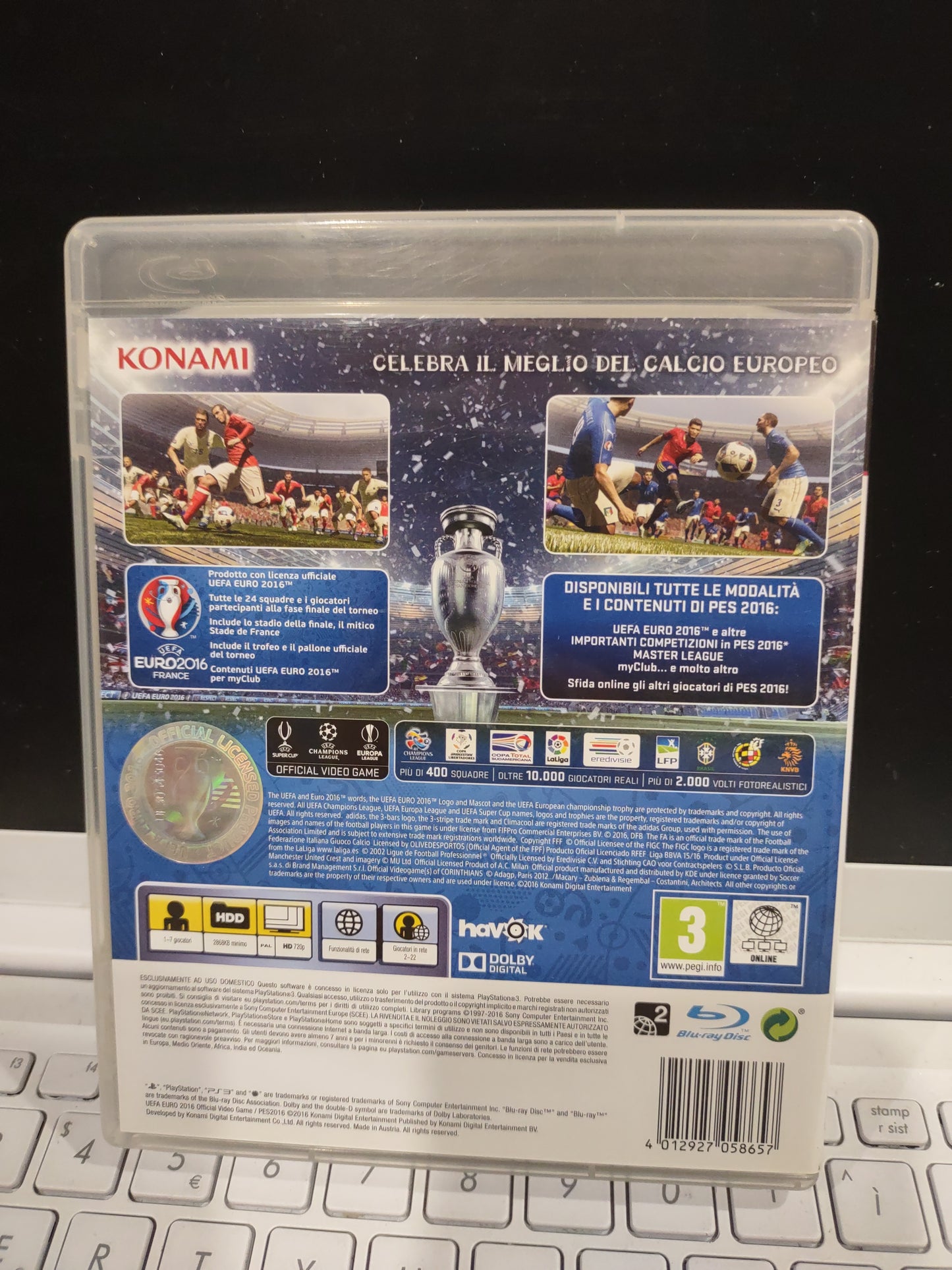 Gioco PS3 PlayStation uefa Euro 2016 France Pes 2016