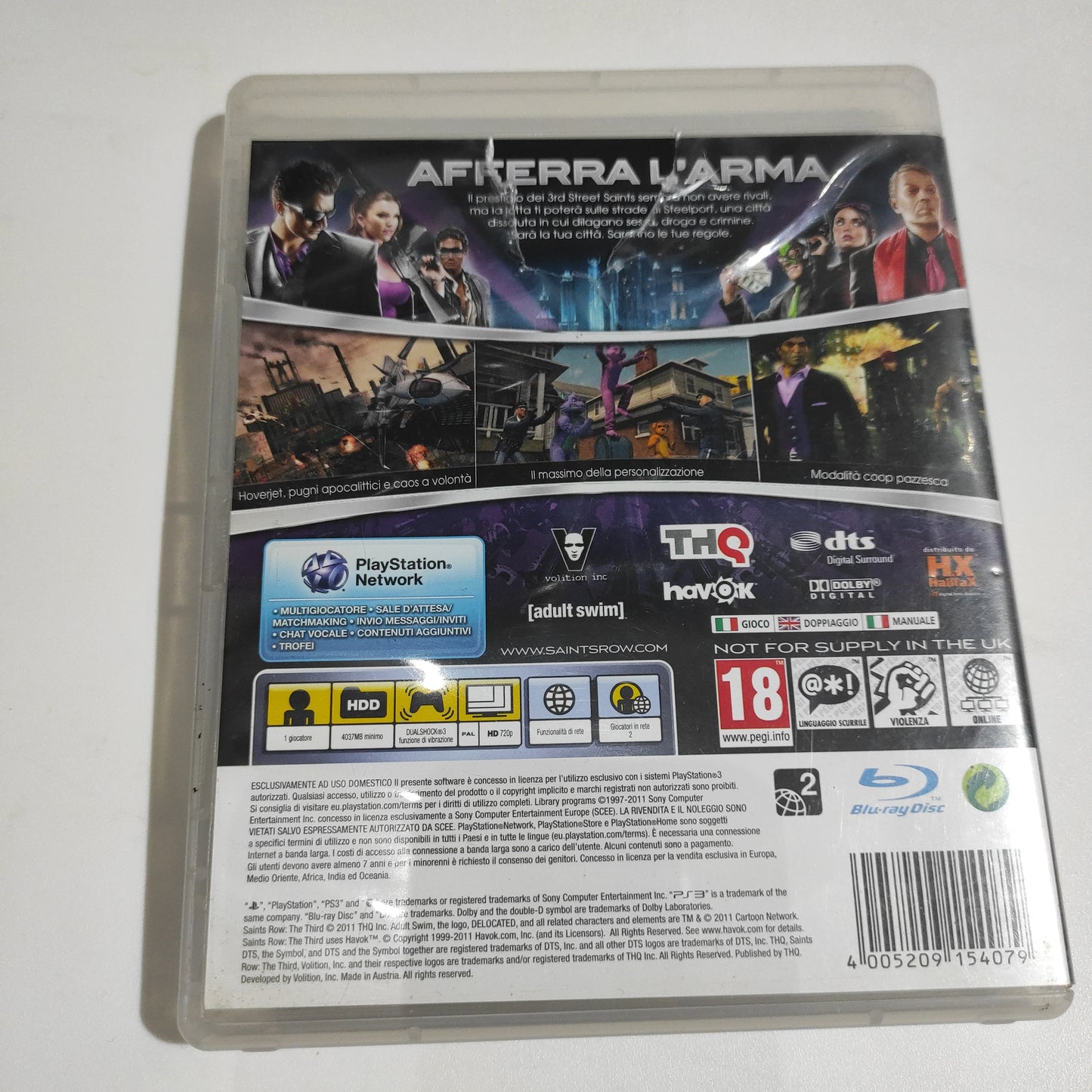 Gioco ps3 playstation 3 saints row