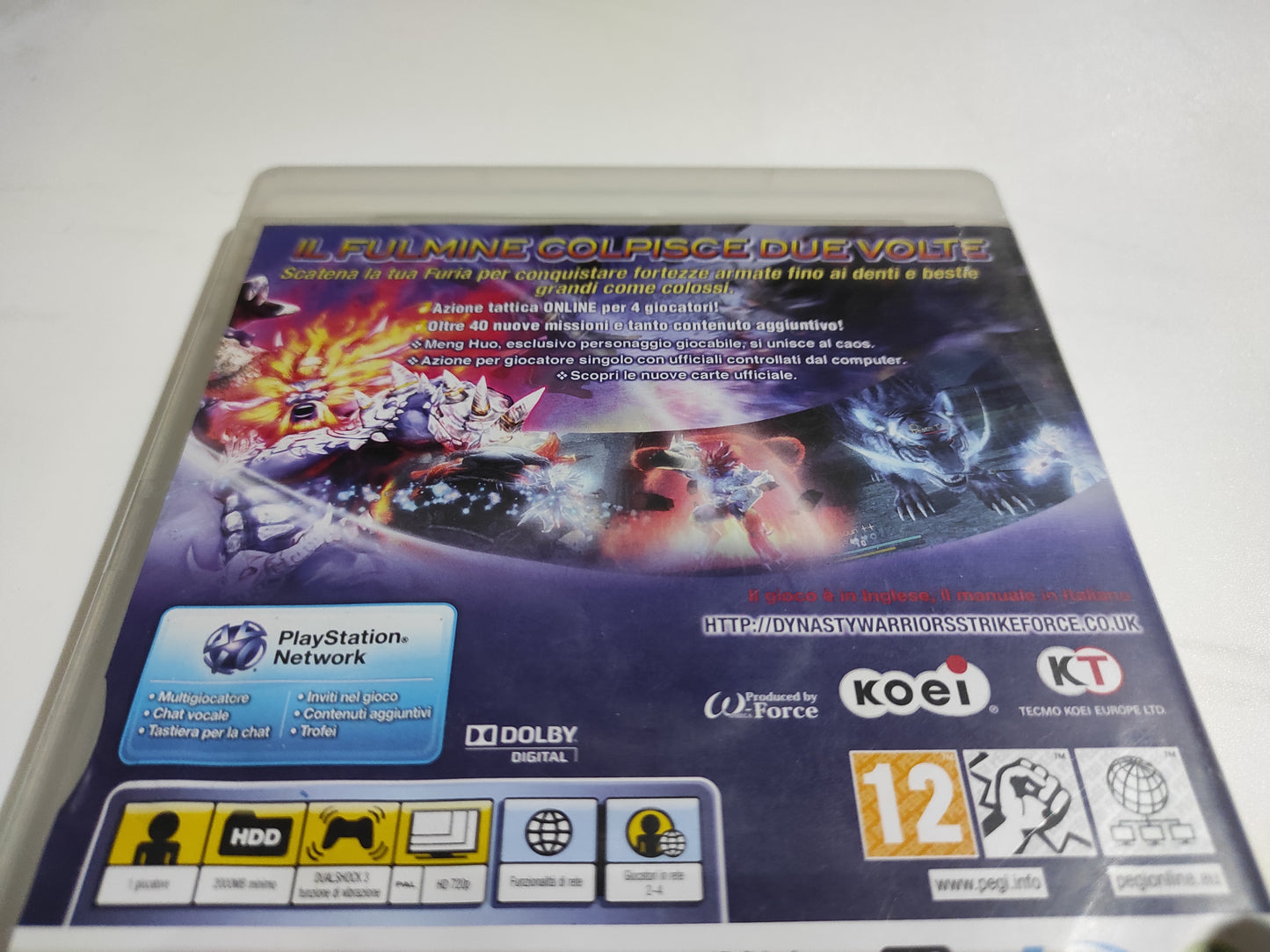 Gioco ps3 playstation 3 dynasty Warriors