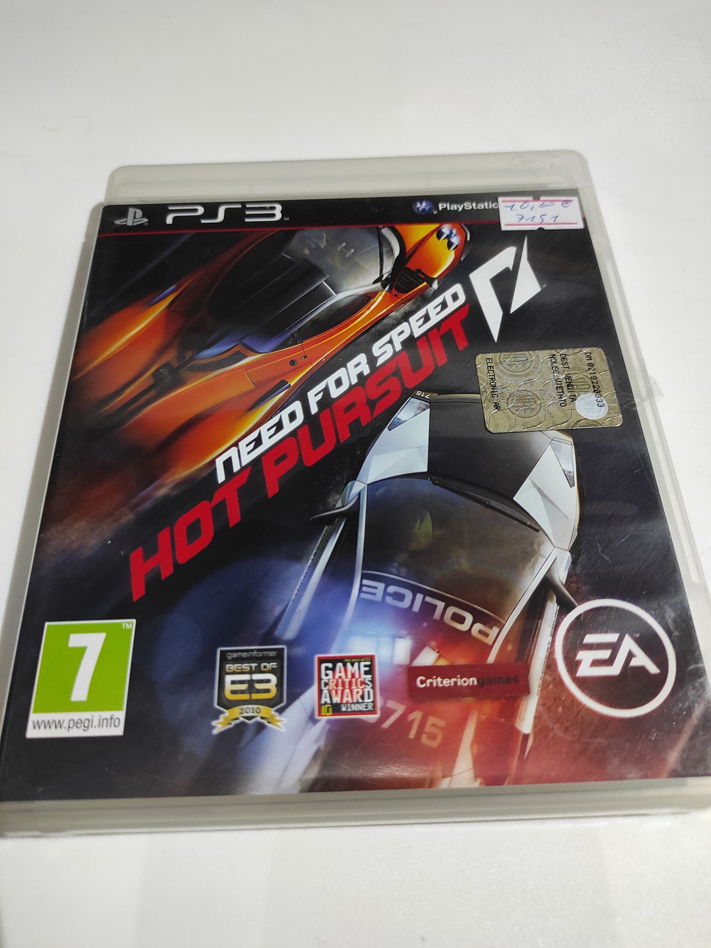 Gioco ps3 playstation 3 Need for speed hot pursuit
