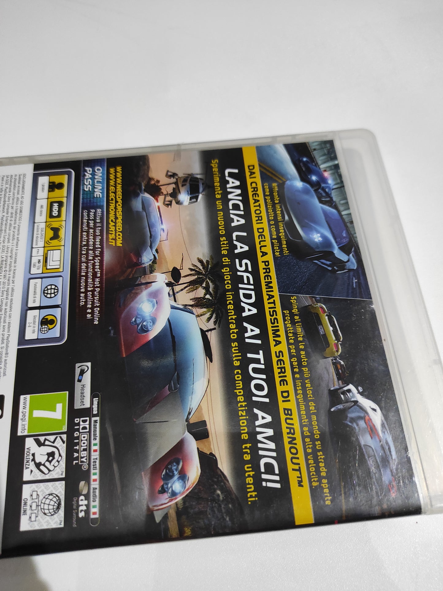 Gioco ps3 playstation 3 Need for speed hot pursuit