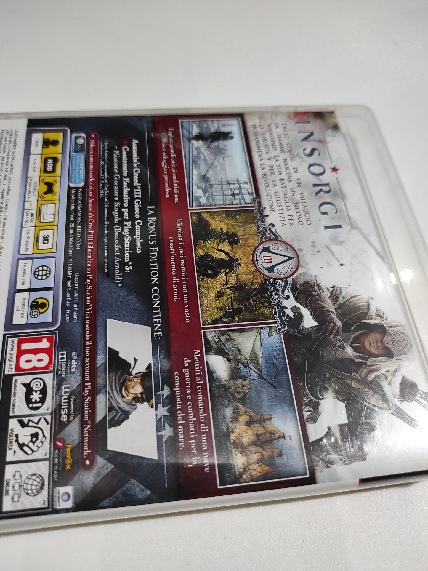 Gioco ps3 playstation 3 Assassin's Creed III