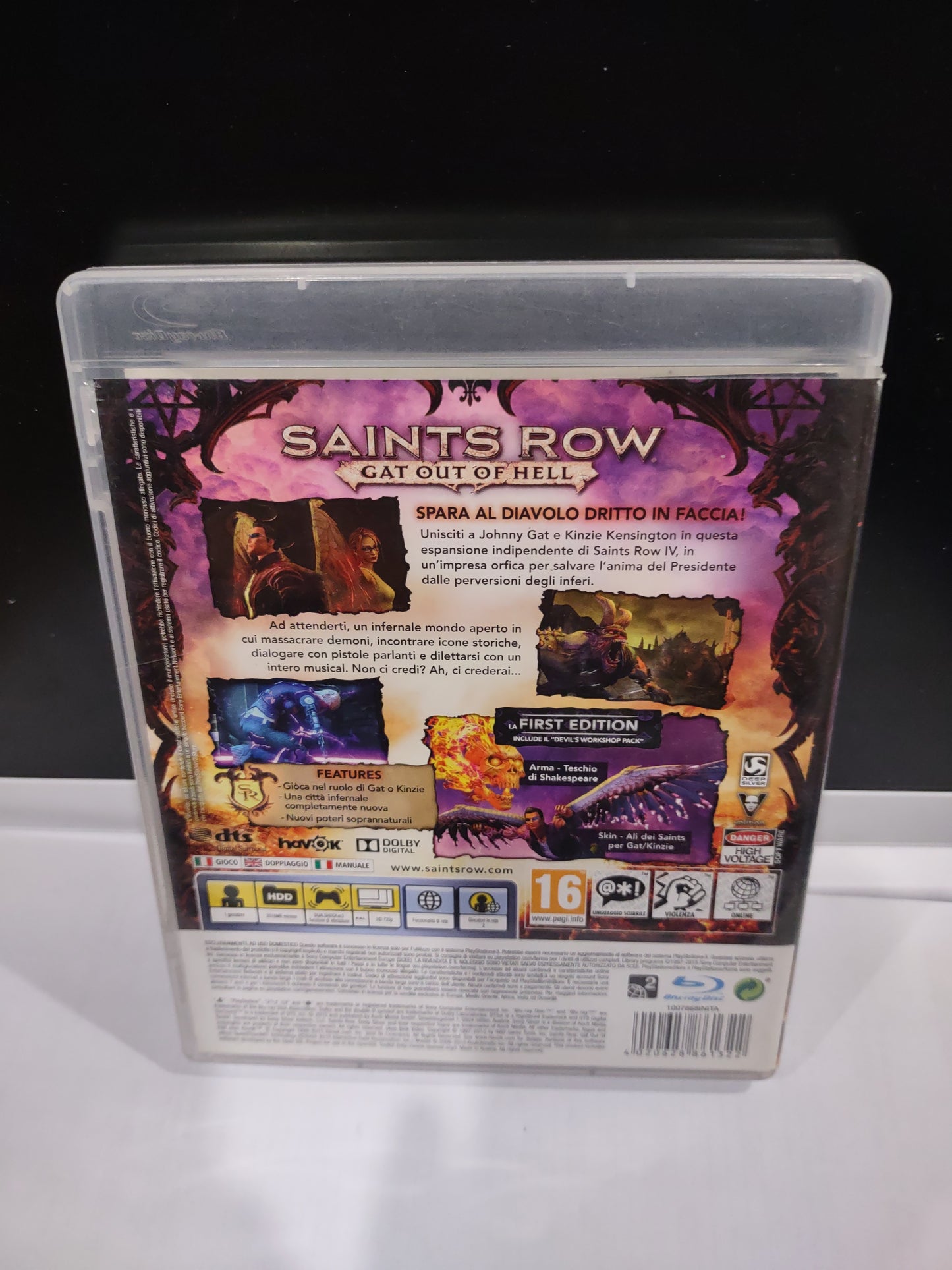 Gioco ps3 PlayStation saints row gat out of hell
