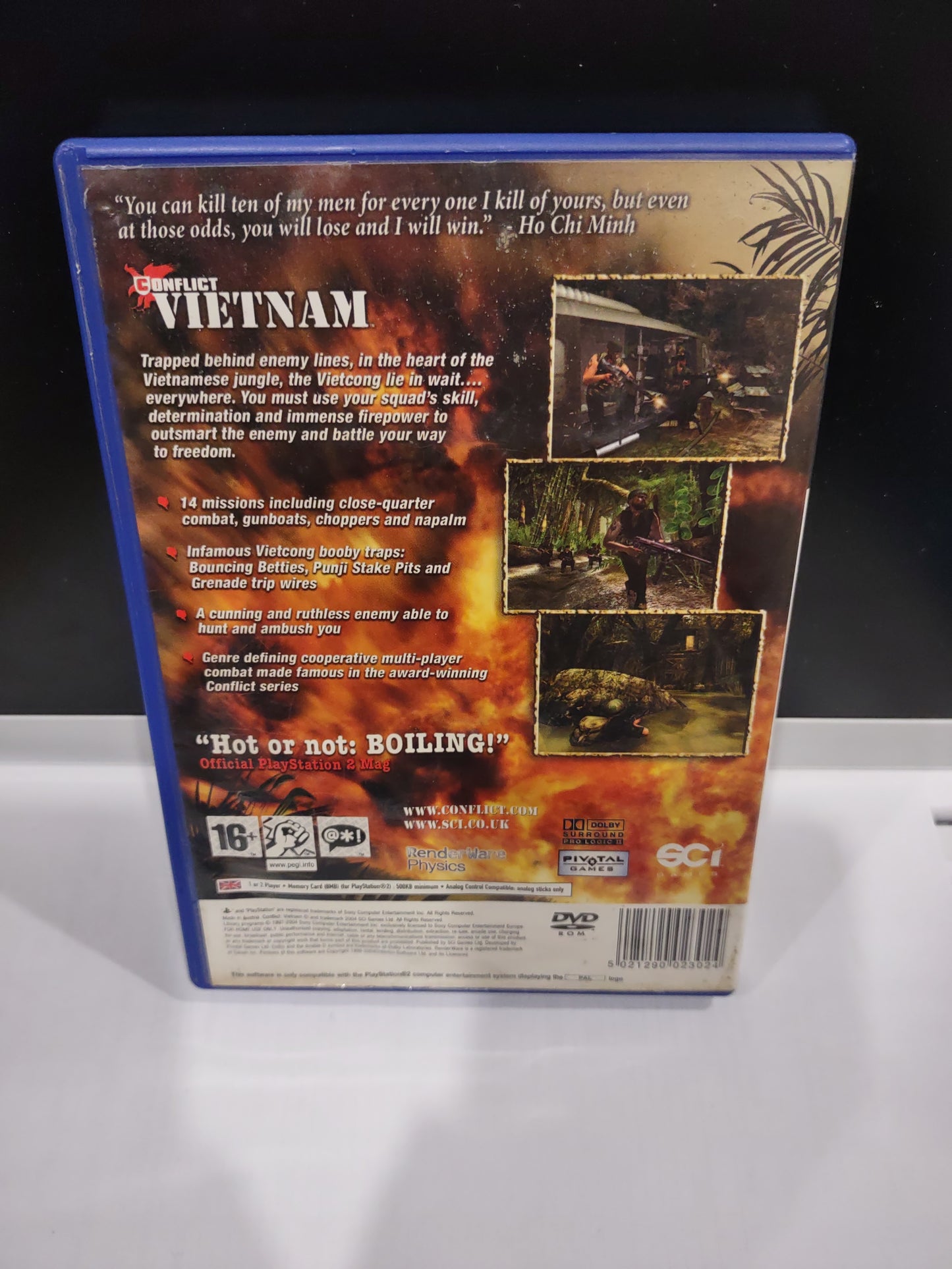 Gioco PS2 PlayStation guerra conflict Vietnam