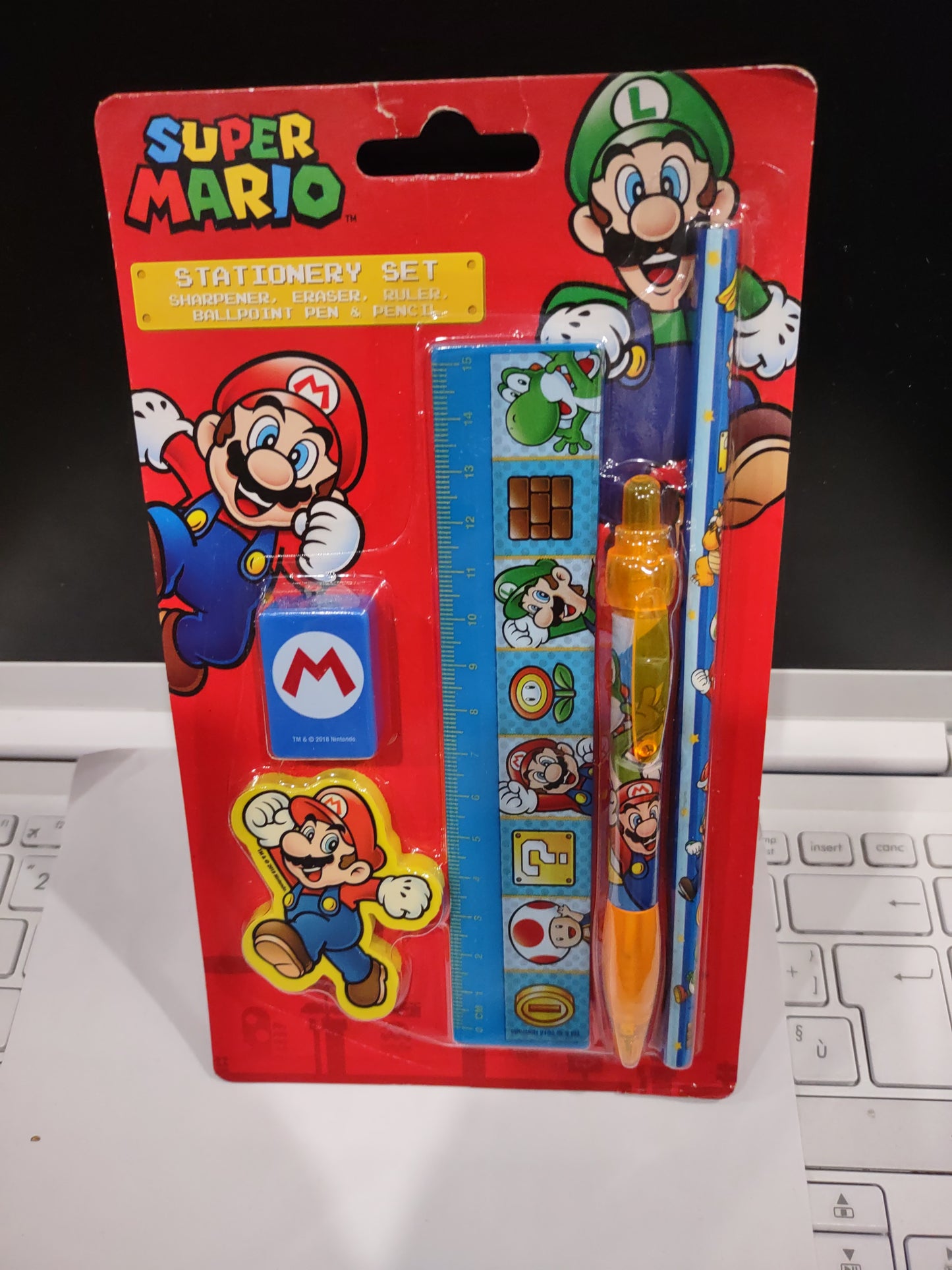 Set scuola kit stationery set super Mario Bros Nintendo