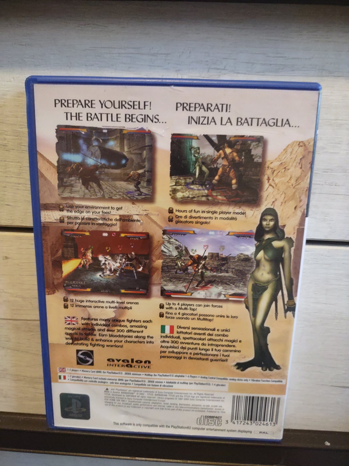Gioco PS2 PlayStation barbarian