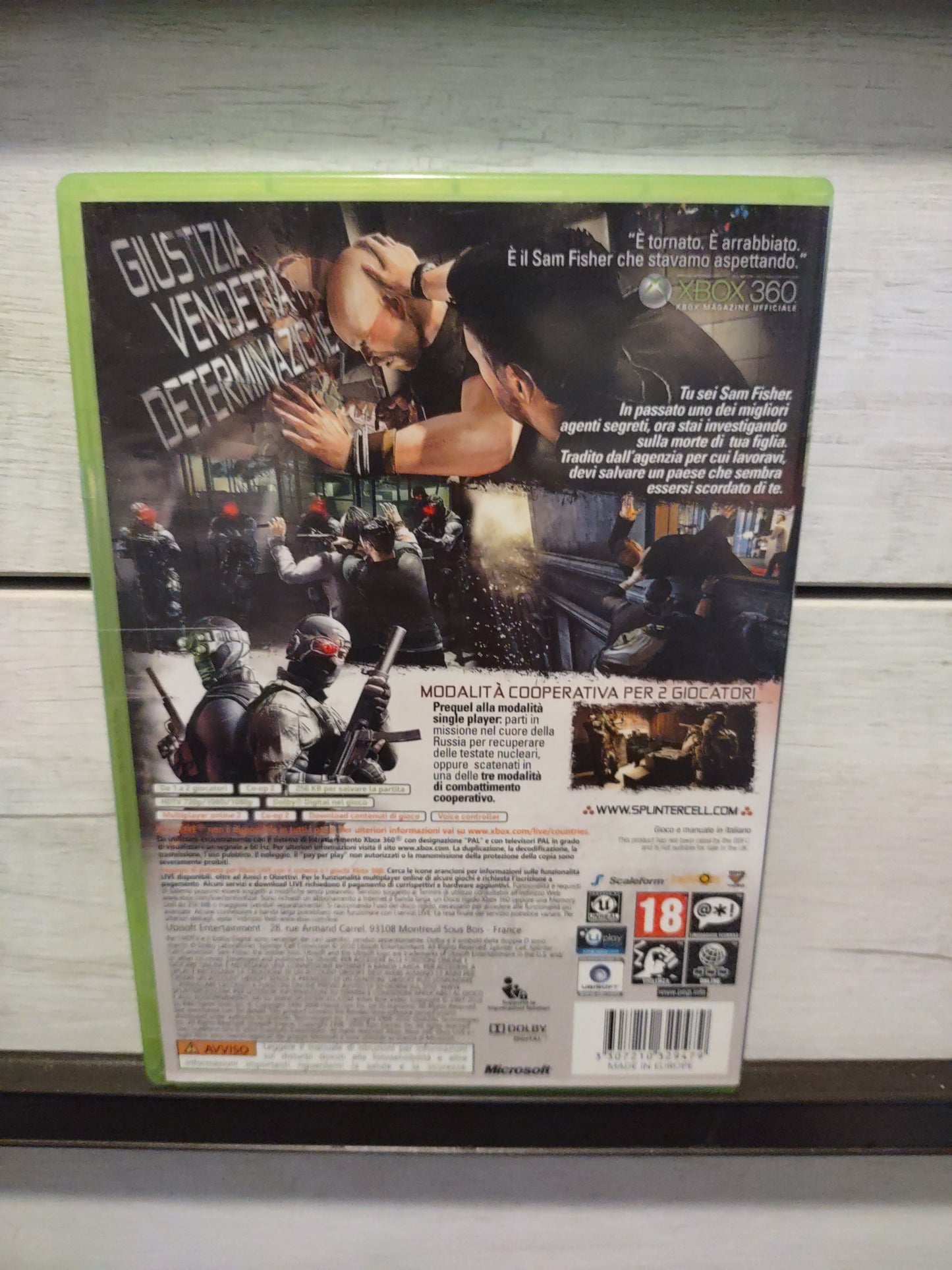 Ciao ciao Xbox 360 Tom clancy's splinter cell conviction