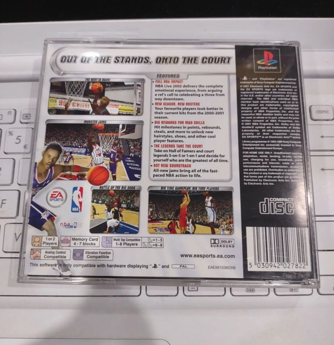NBA LIVE 2002 SONY PLAYSTATION 1 ONE PS1 PSX PAL game gioco COMPLETO