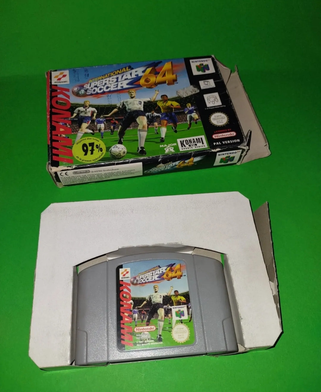 Nintendo 64 International Superstar Soccer 64 no libretto n64 konami game