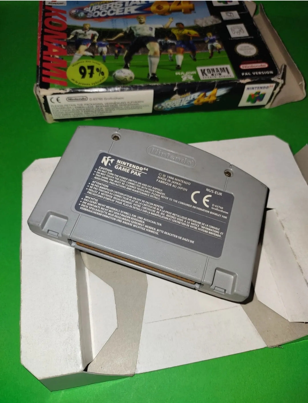 Nintendo 64 International Superstar Soccer 64 no libretto n64 konami game