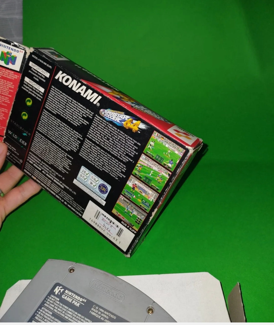 Nintendo 64 International Superstar Soccer 64 no libretto n64 konami game