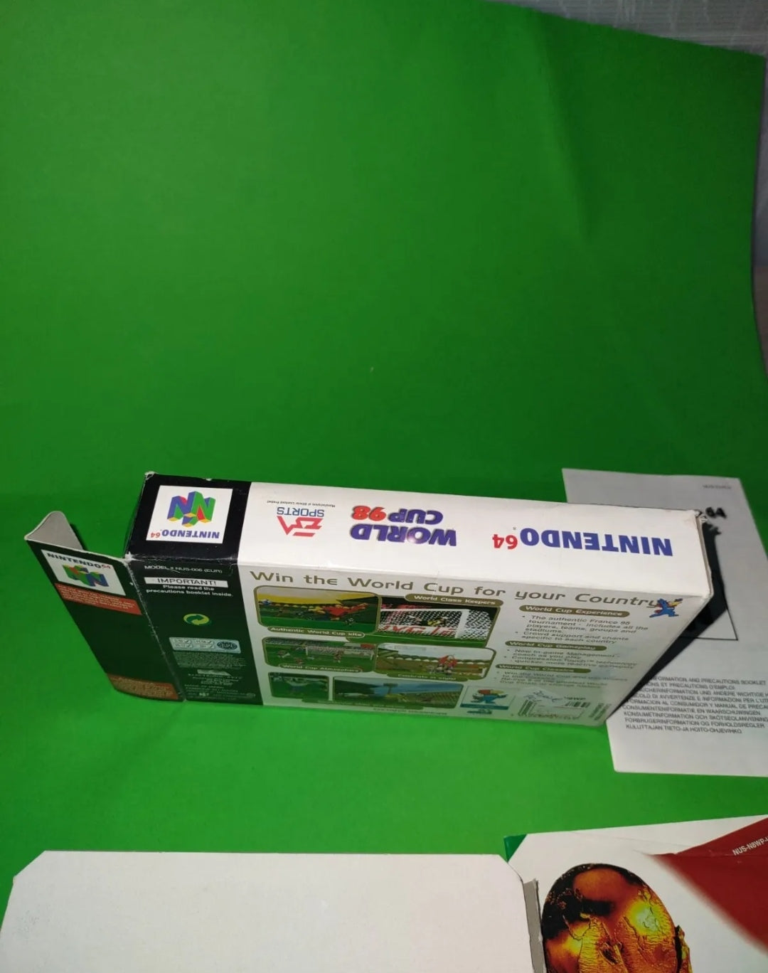 World Cup 9 (completo) per NINTENDO 64 - PAL n64 gioco calcio soccer