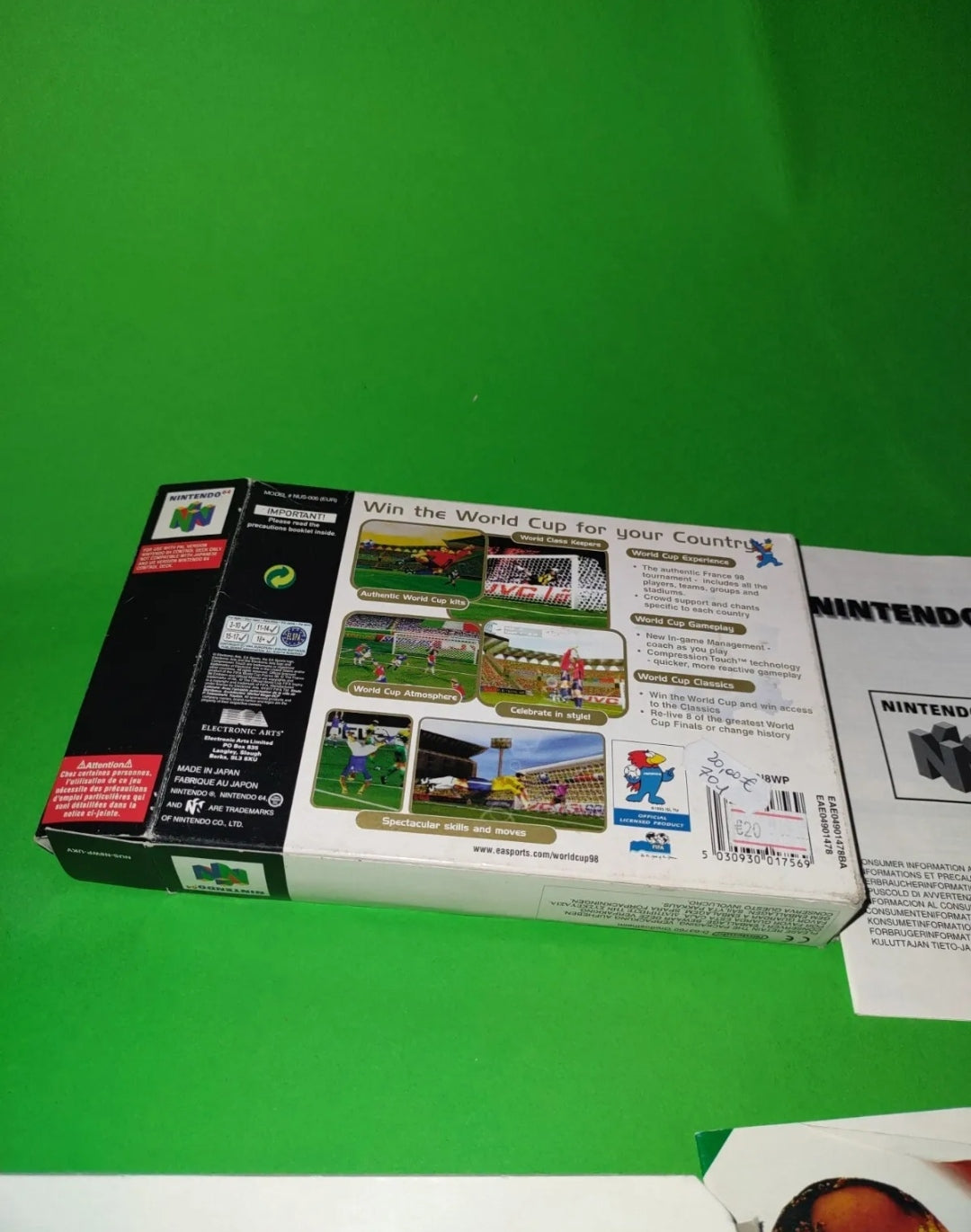 World Cup 9 (completo) per NINTENDO 64 - PAL n64 gioco calcio soccer