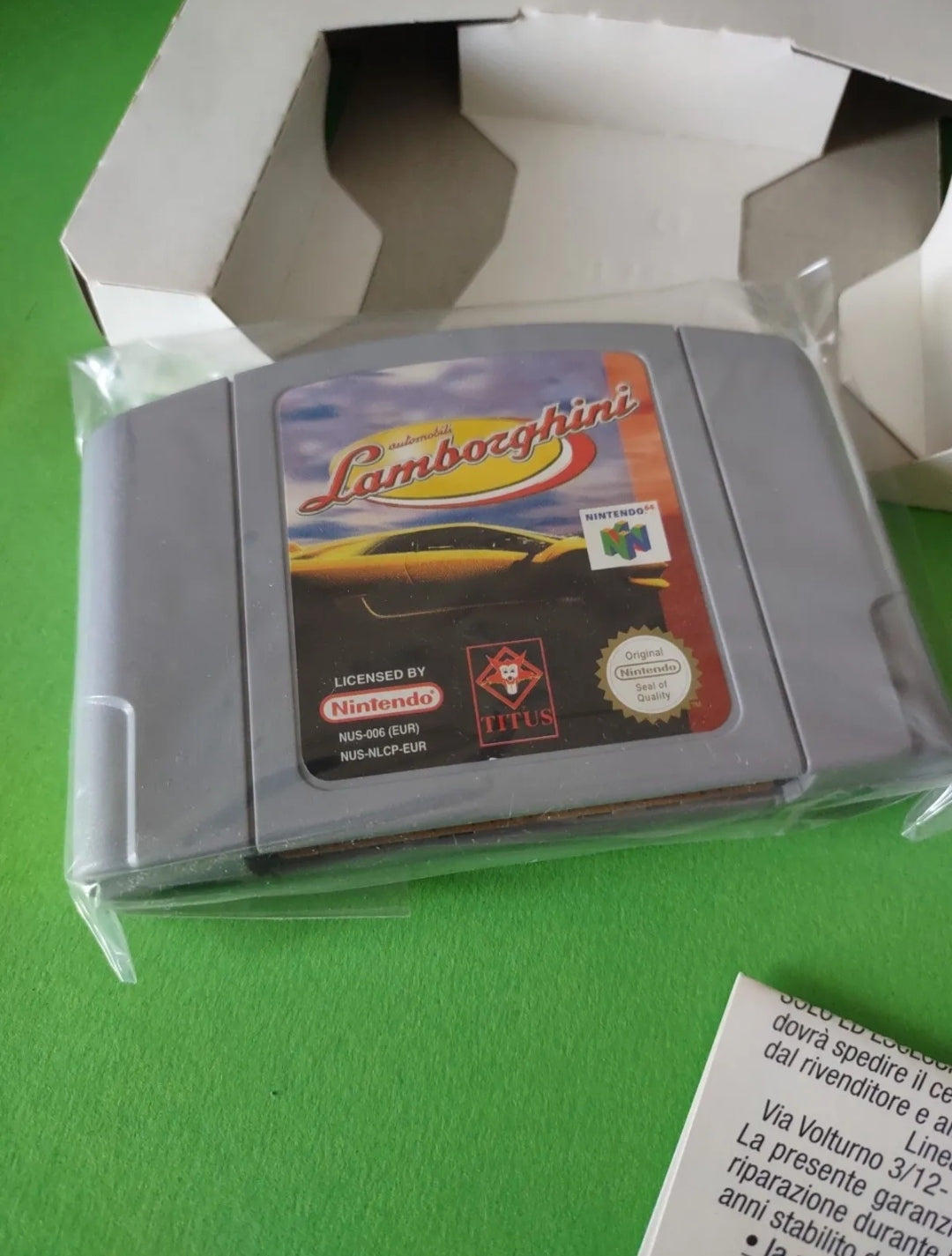AUTOMOBILI LAMBORGHINI gioco Nintendo 64 Pal version GIG completo