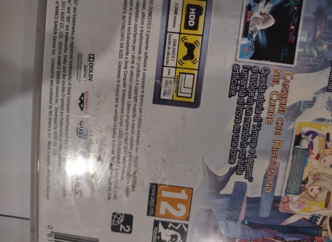 AR TONELICO QOGA KNELL OF AR CIEL PS3 PAL ITA usato completo di libretto