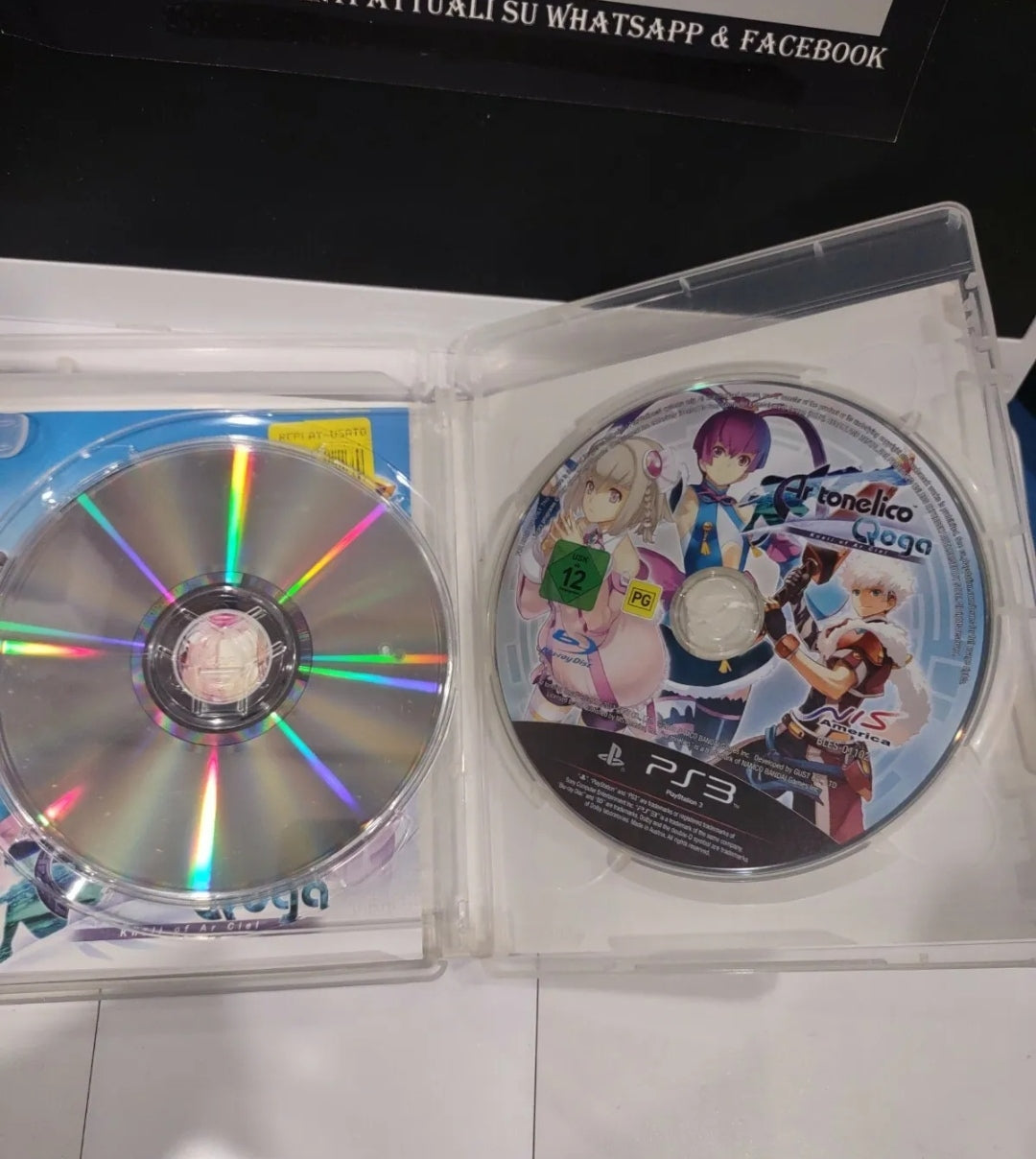 AR TONELICO QOGA KNELL OF AR CIEL PS3 PAL ITA usato completo di libretto