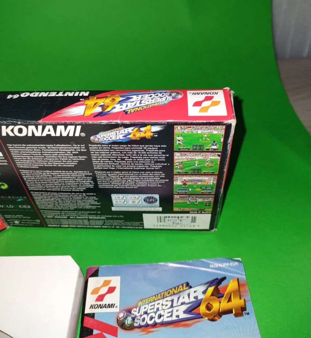 Nintendo 64 International Superstar Soccer 64 completo n64 konami game