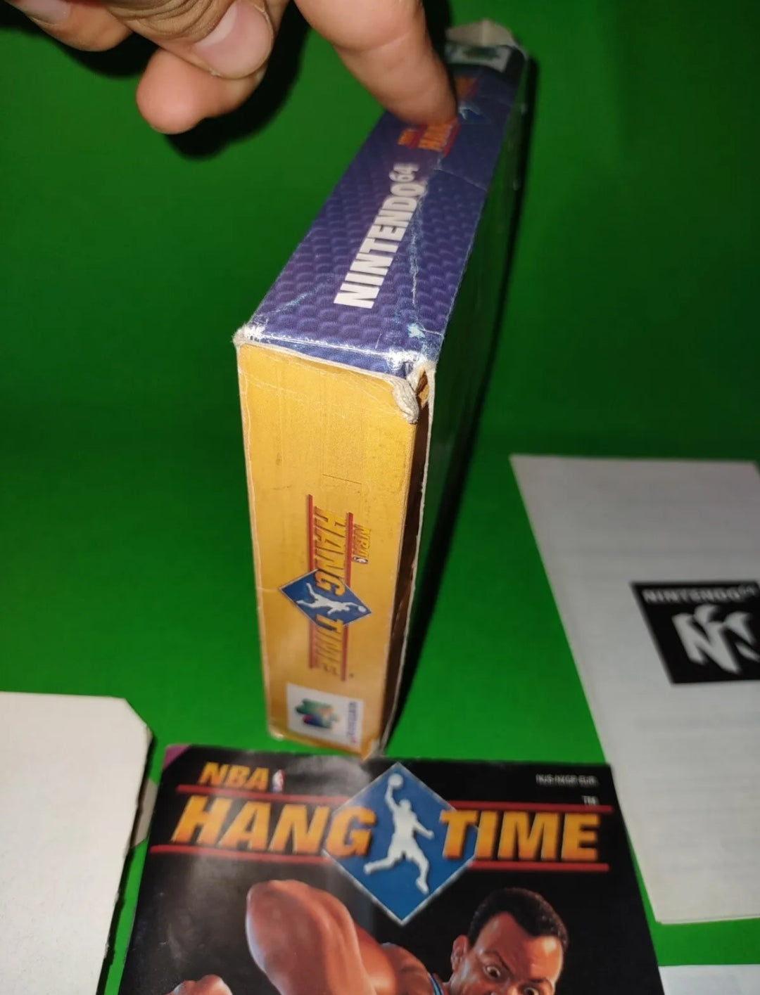 NBA Hang Time Nintendo 64 1996 Pal Version Con Scatola Originale Vintage n64