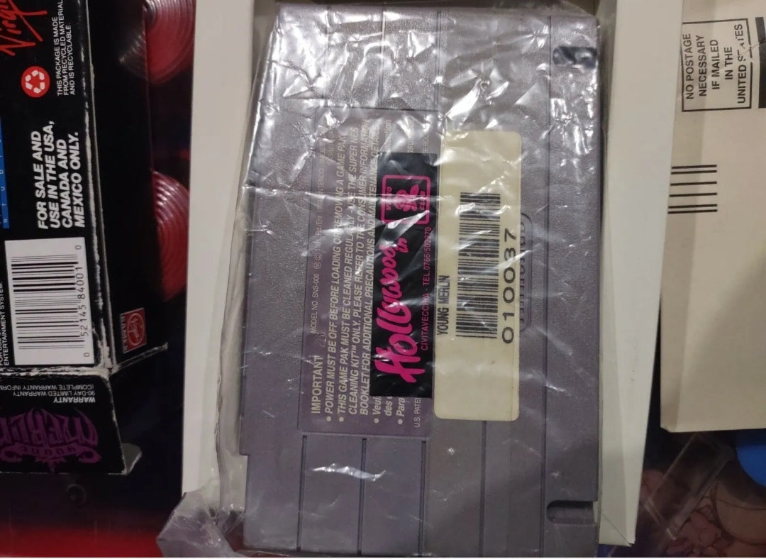 Young Merlin Super Nintendo USA SNES gioco completo funzionante