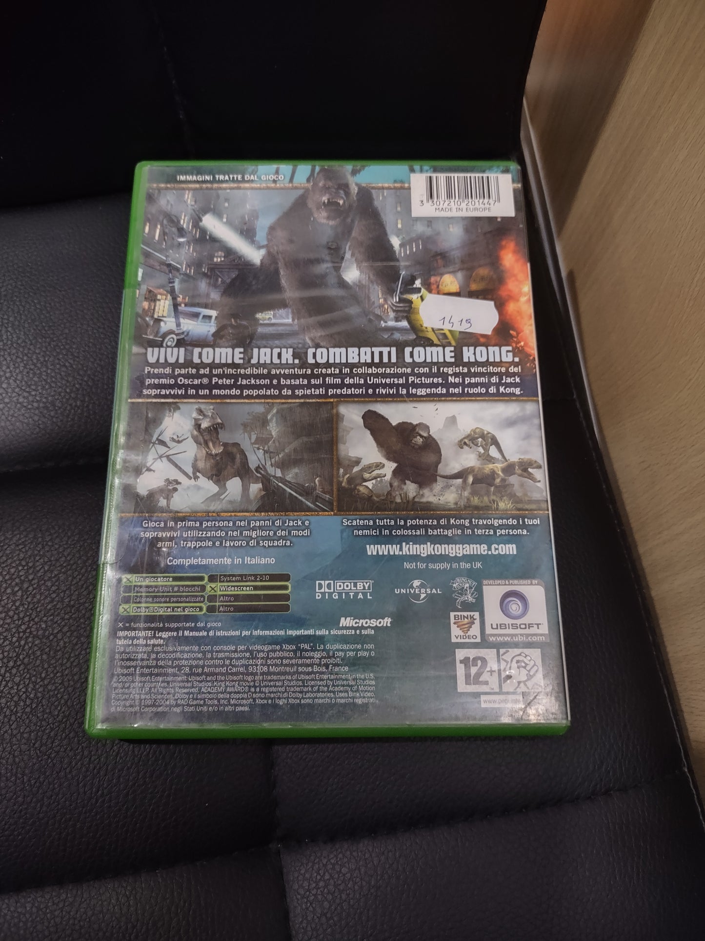 Gioco Xbox Peter jackson's King Kong the official game of the movie italiano