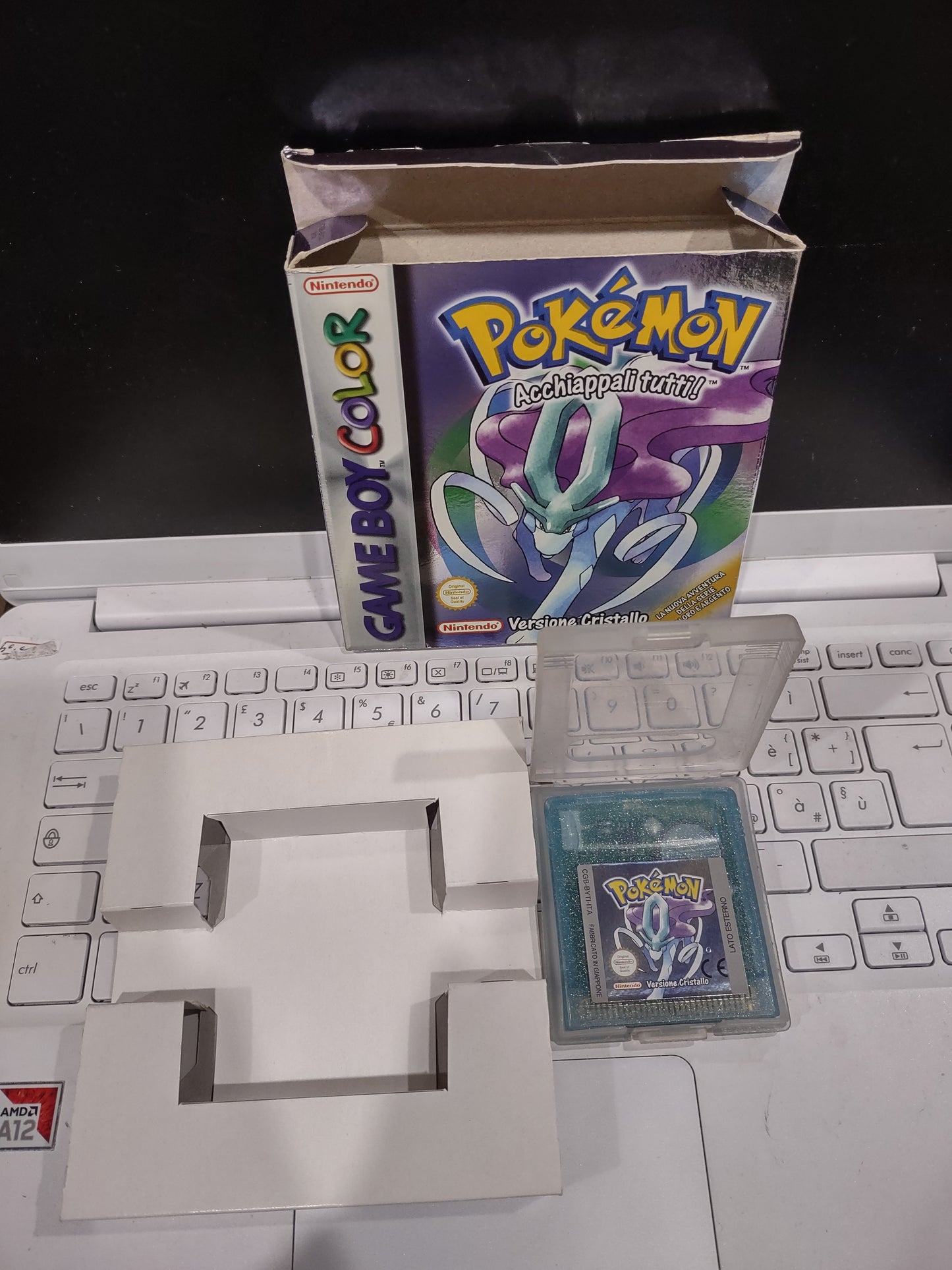 Gioco game boy color Nintendo Pokémon versione Cristallo italiano