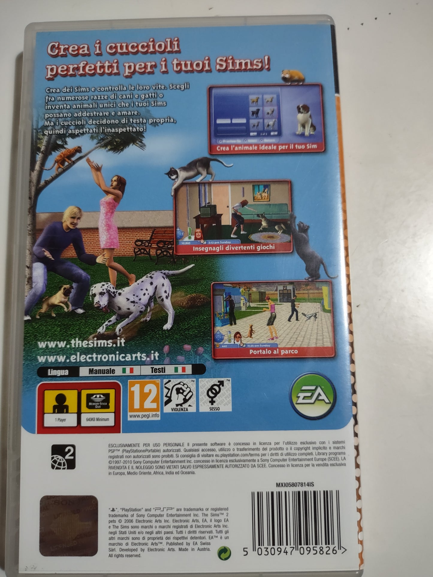 Gioco psp the Sims 2 Pets