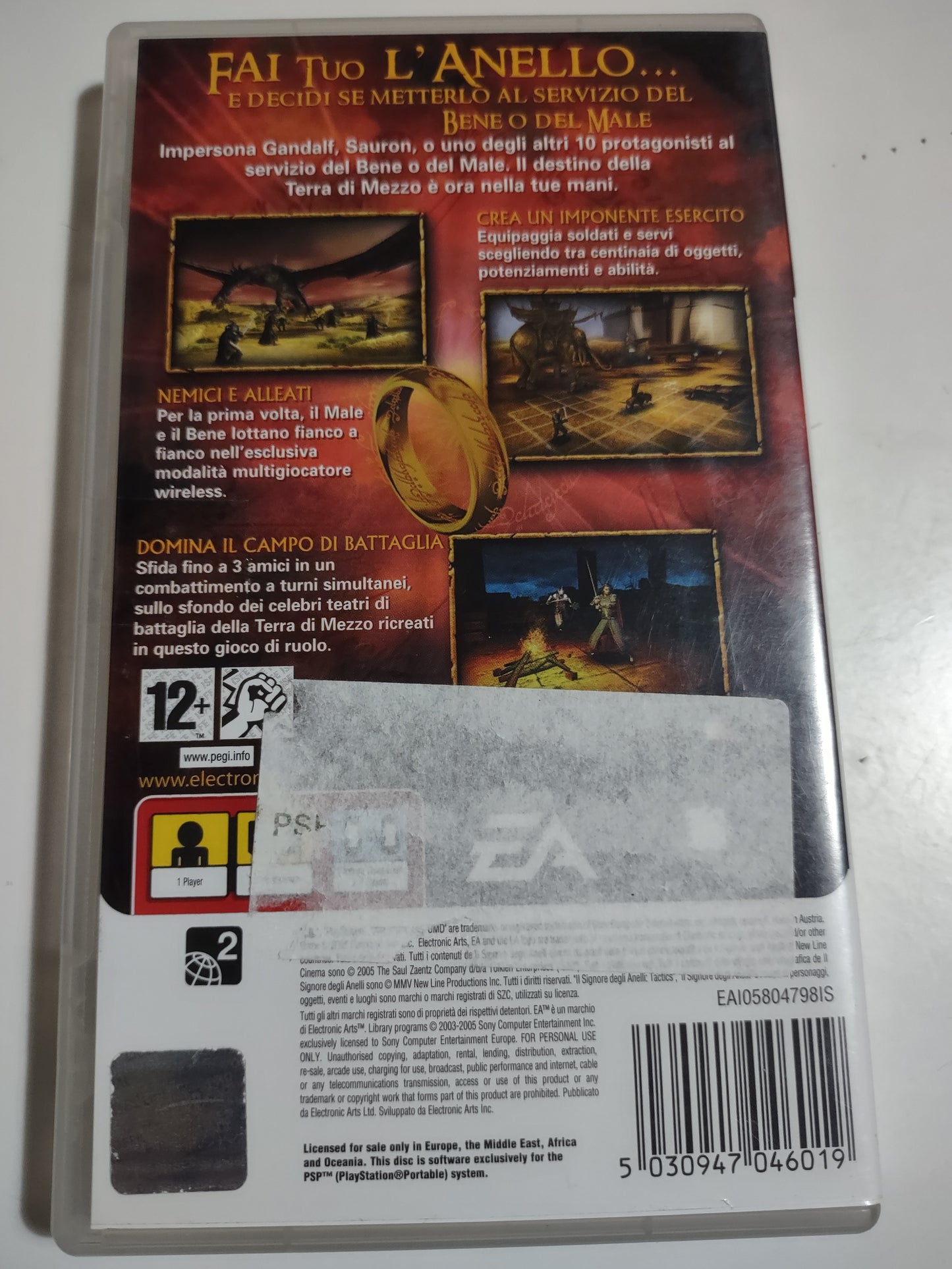 Gioco psp il signore degli anelli tactis