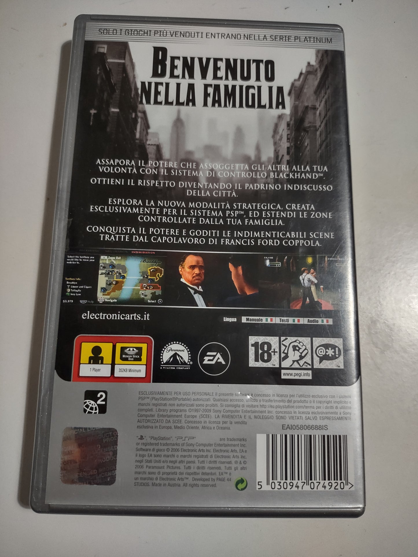 Gioco psp il padrino
