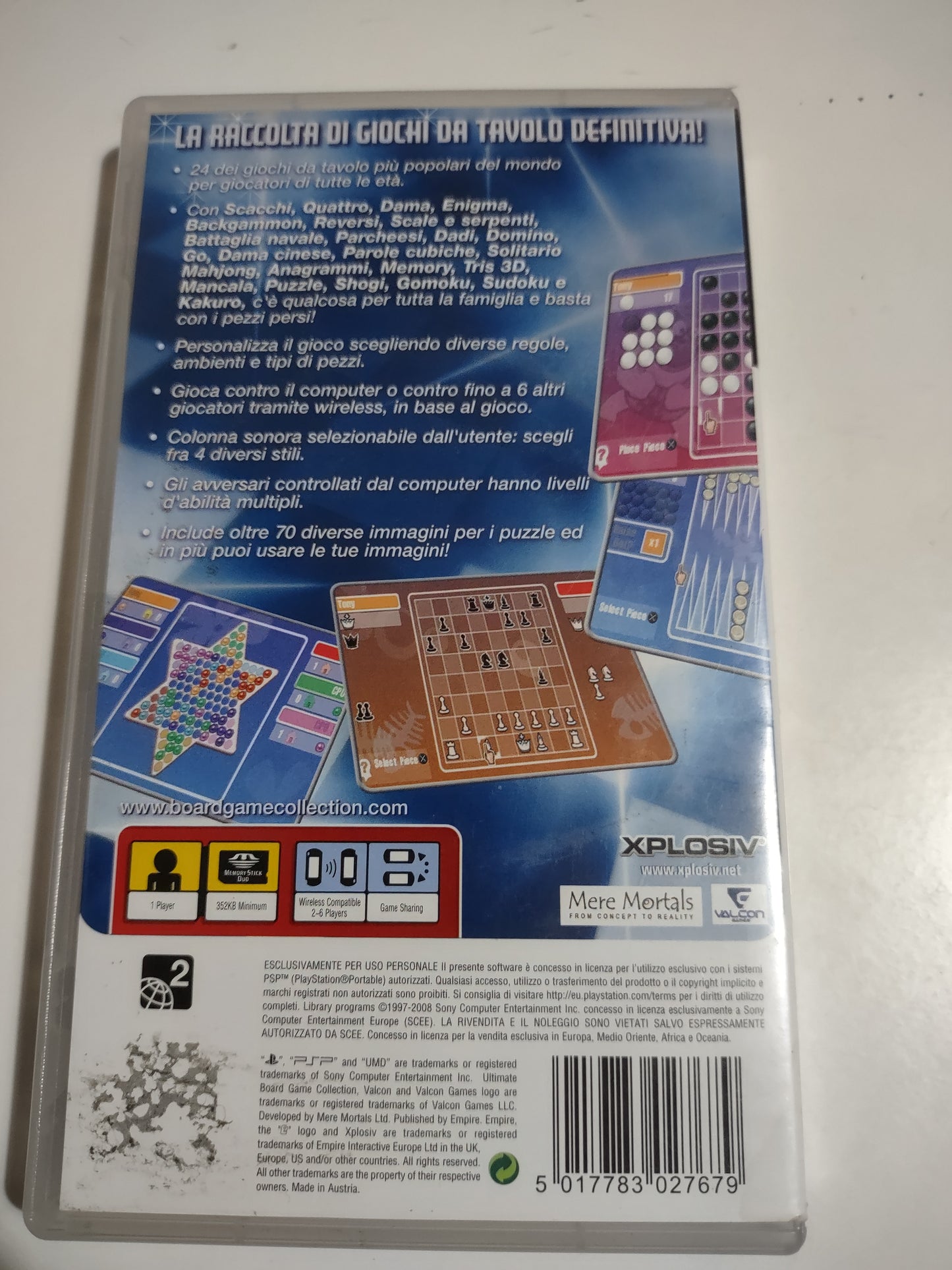 Gioco psp ultimate board game collection
