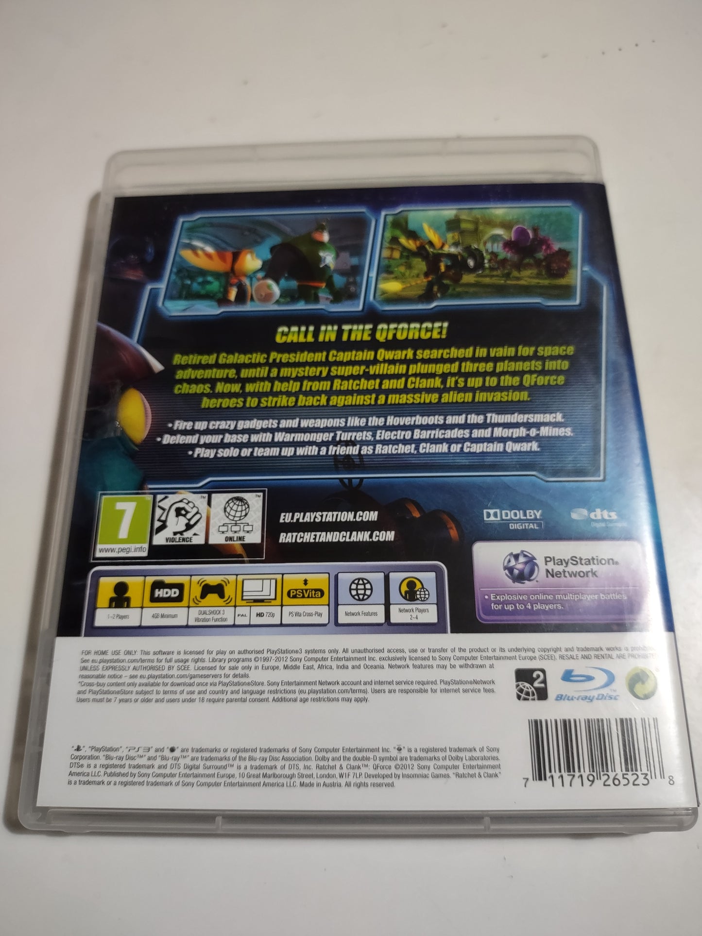 Gioco playstation 3 ps3 ratchet Clank force