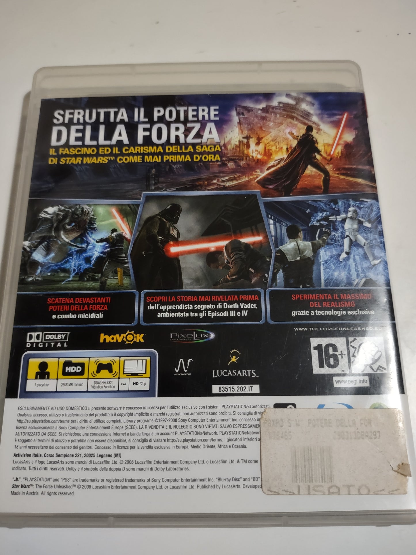 Gioco playstation 3 ps3 star wars il potere della forza