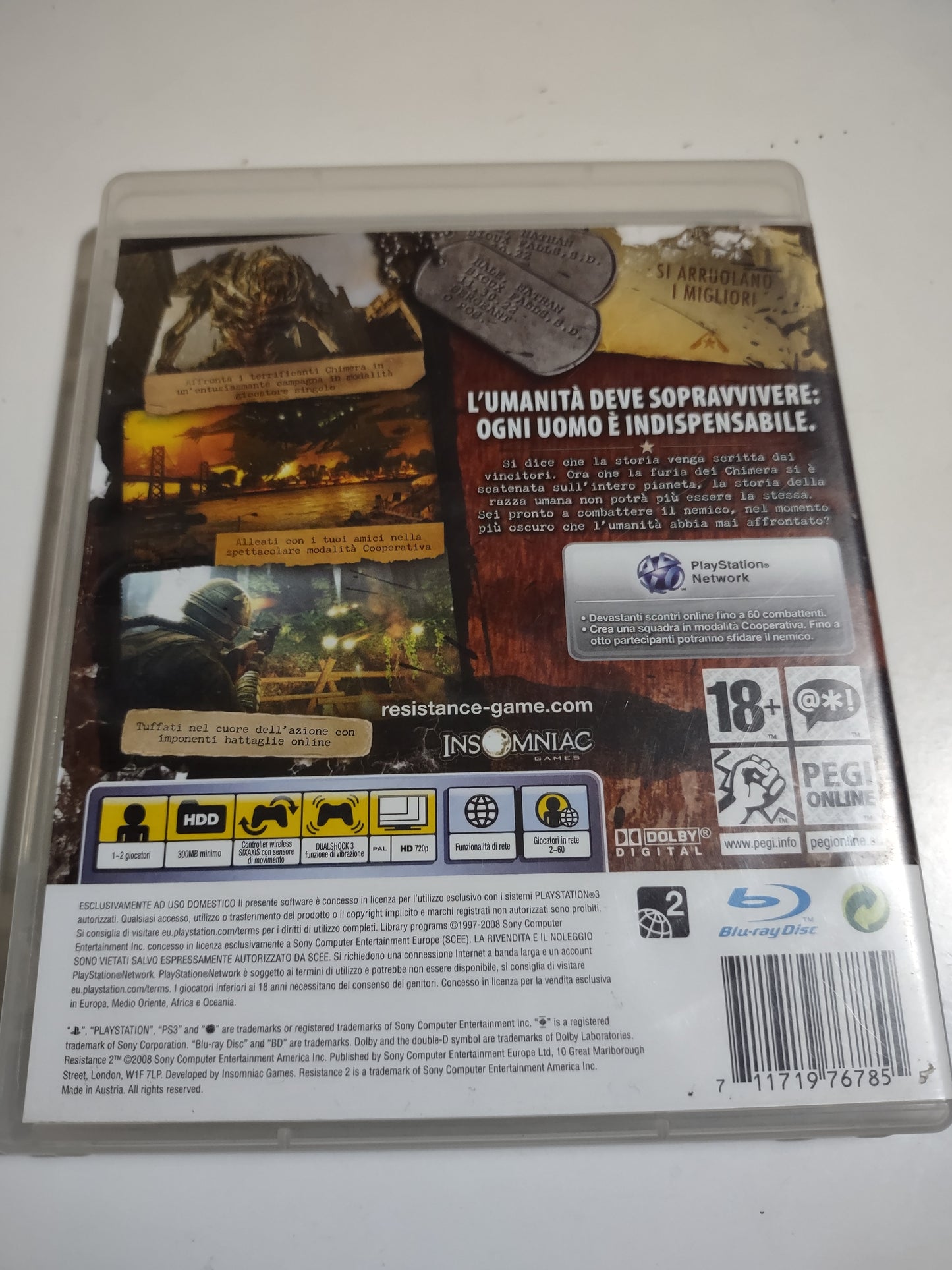 Gioco PlayStation 3 ps3 resistance 2