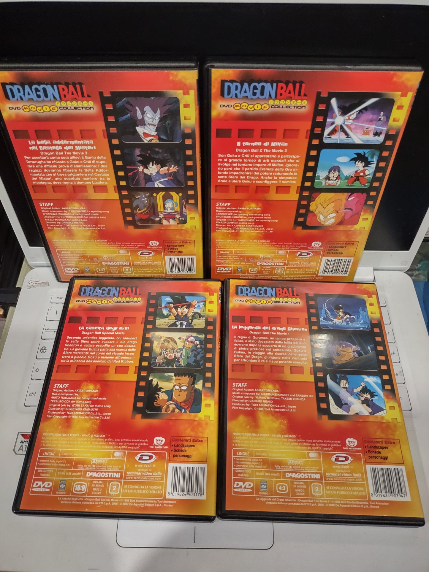 Dvd dragon ball movie collection 4 film completi