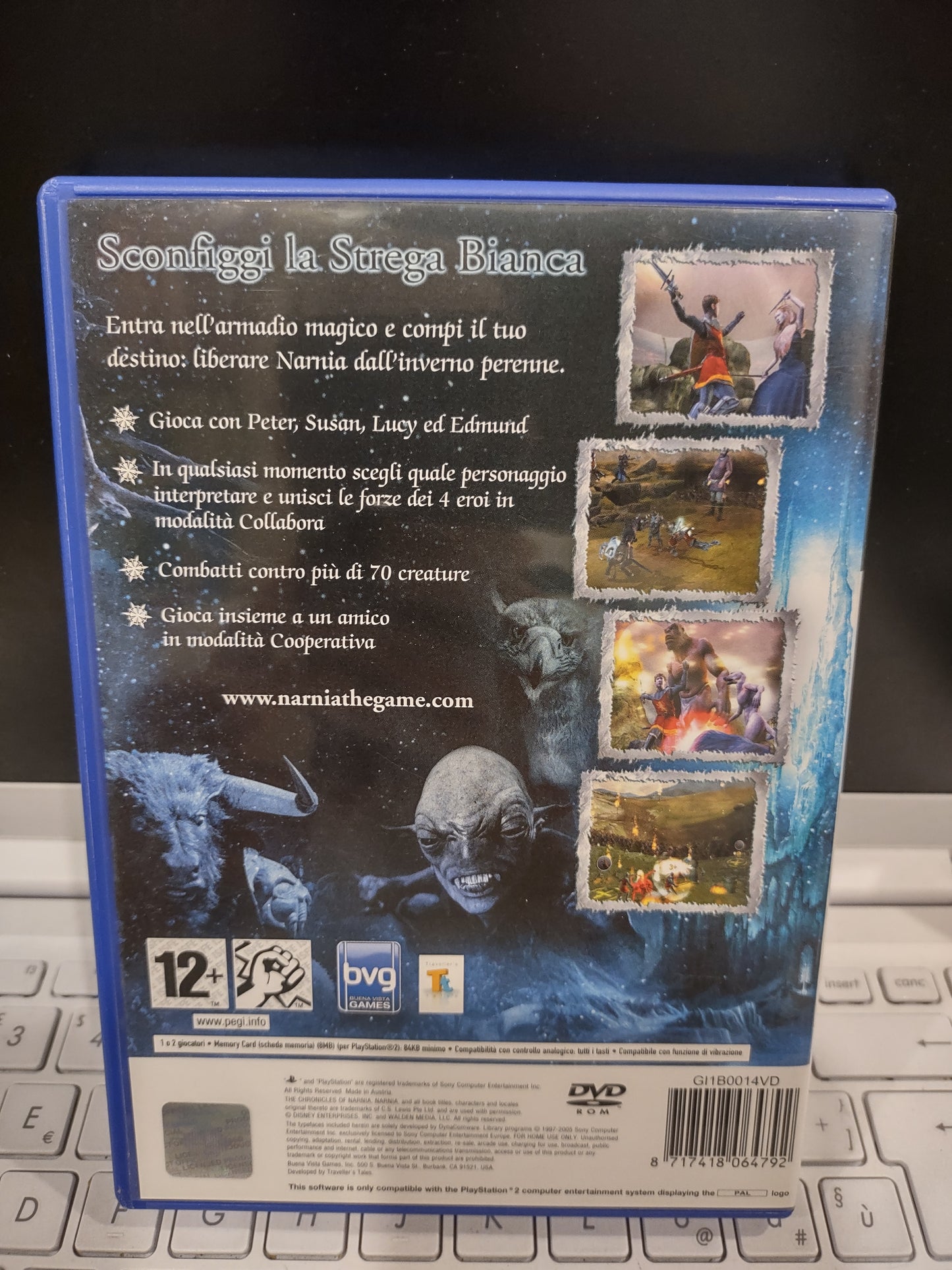 Gioco PS2 PlayStation le cronache di Narnia il leone la strega e l'armadio