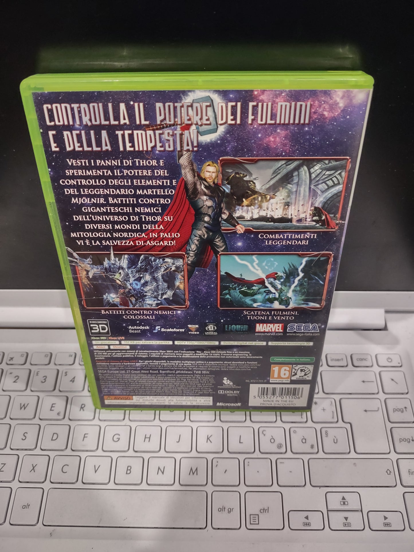 Gioco Xbox 360 Marvel Thor il dio del tuono