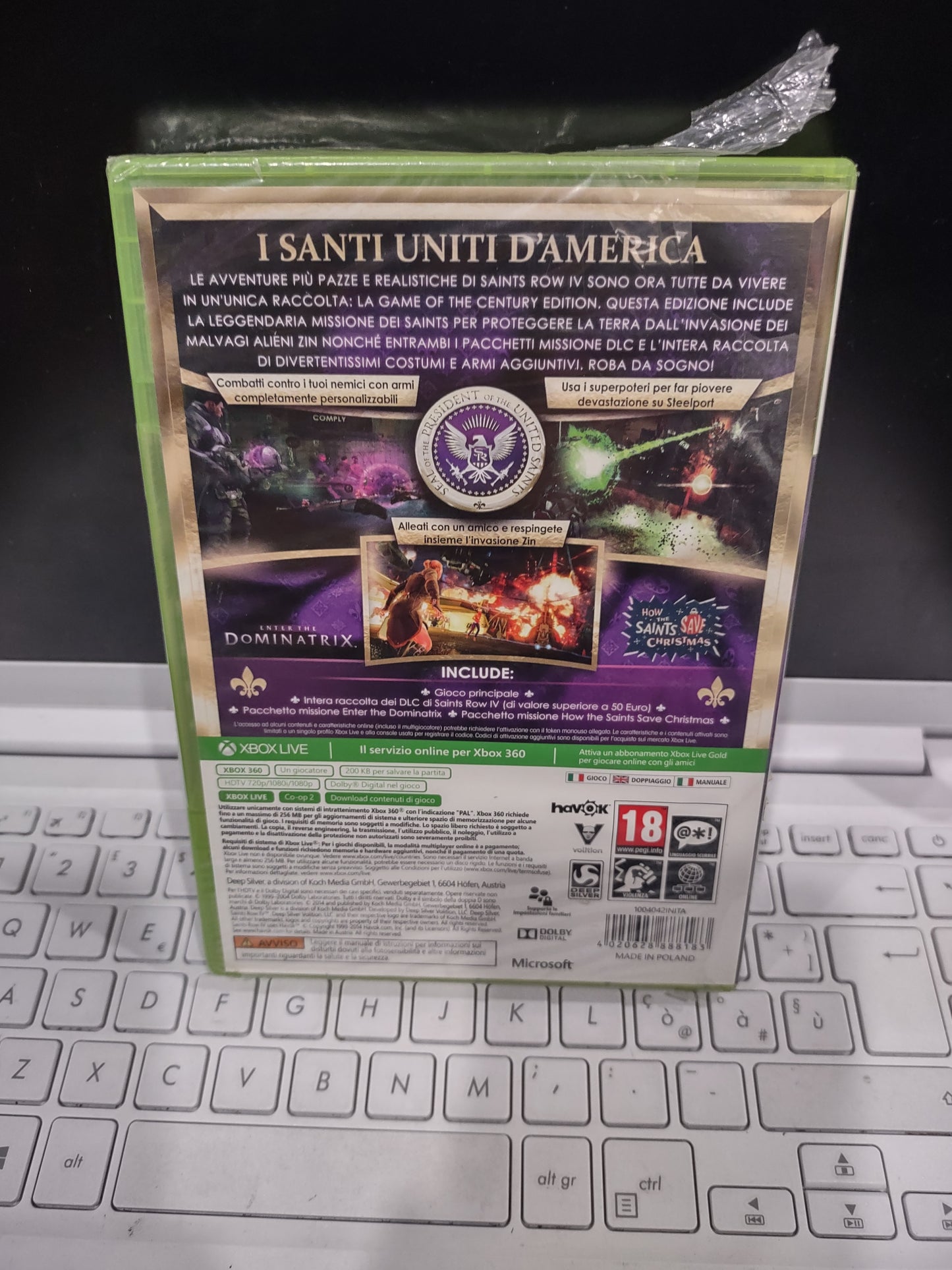 Gioco Xbox 360 saints row century edition SEALED