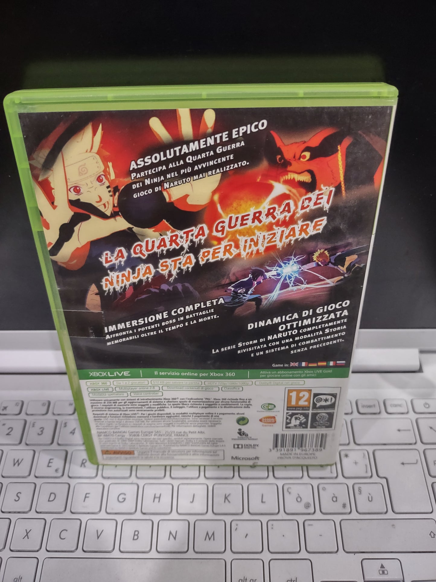 Gioco xbox 360 Naruto Shippuden ultimate ninja 2