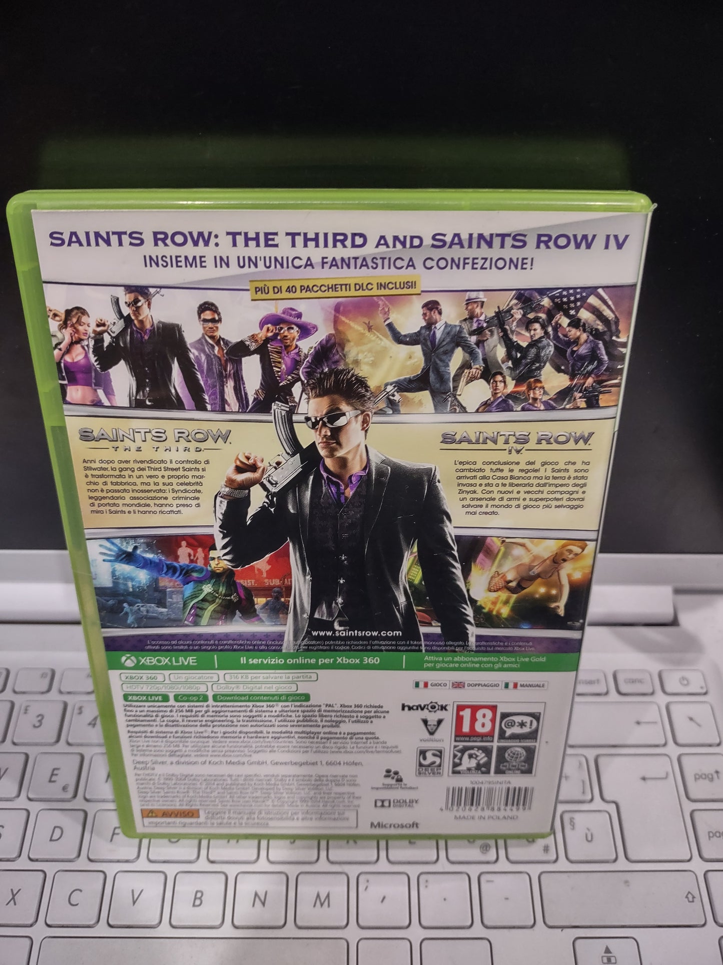 Gioco xbox 360 saints row double pack