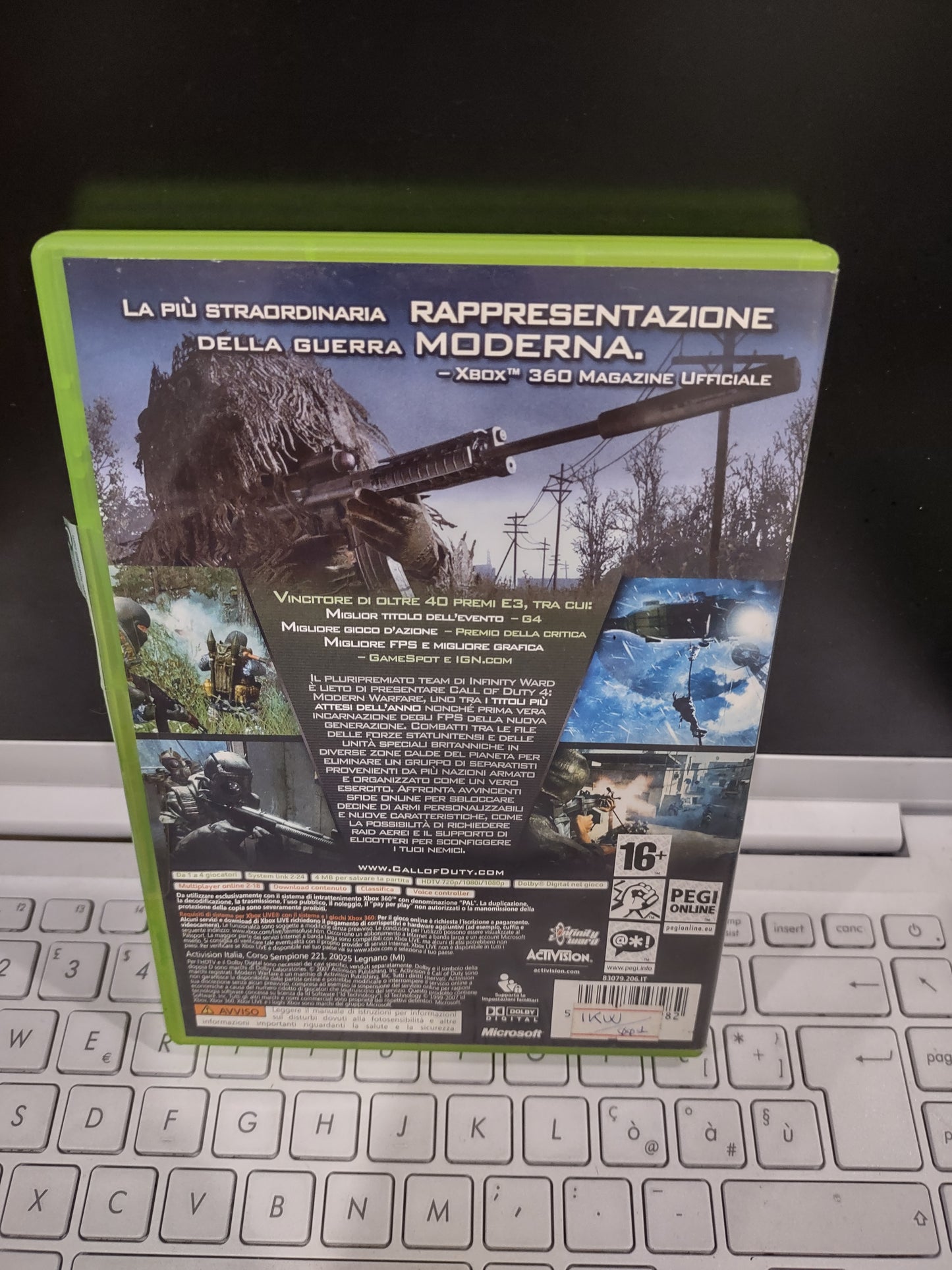 Gioco Xbox 360 call of duty 4 modern warfare