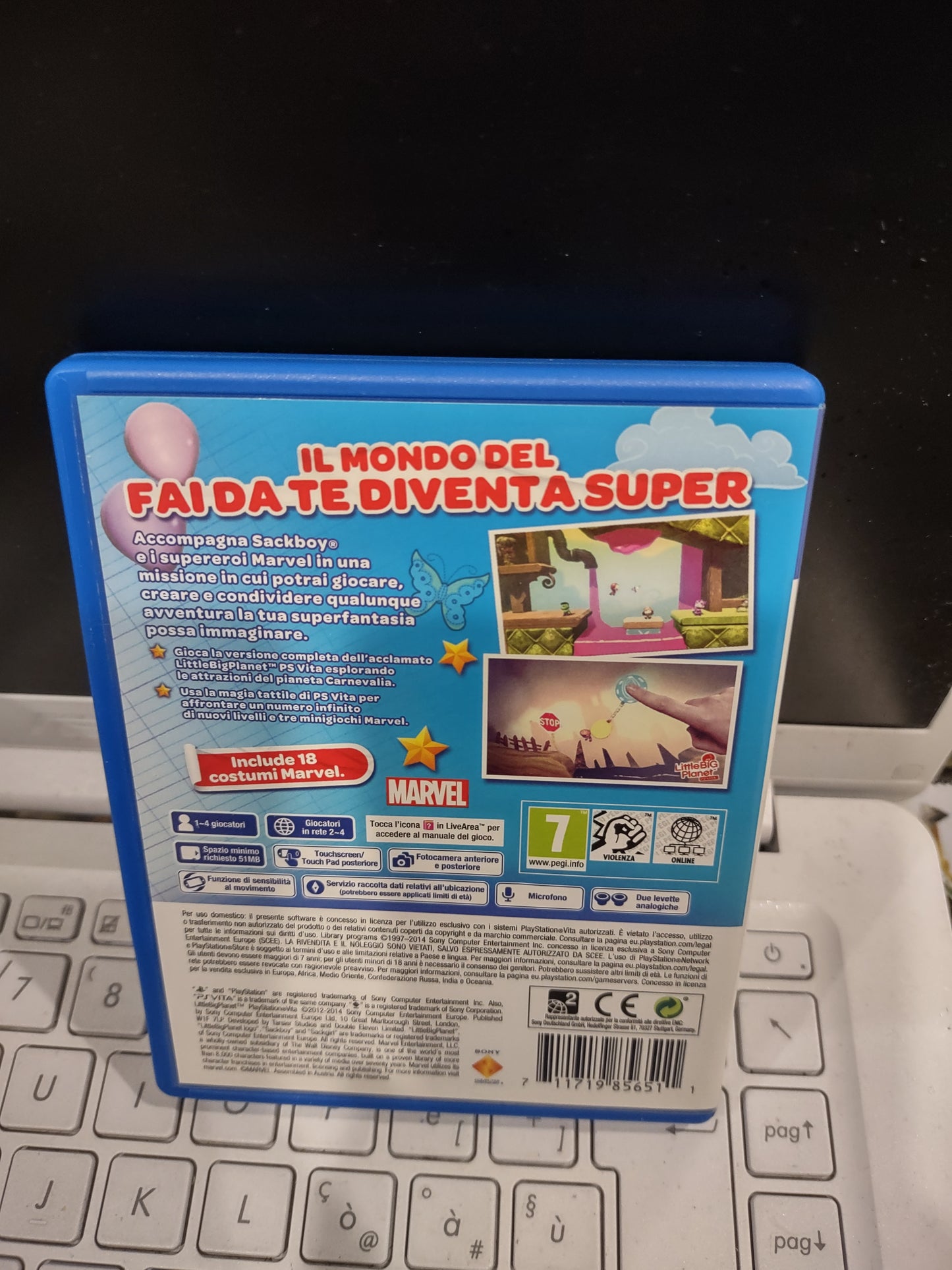 Gioco PSVita Little Big Planet Marvel super Hero edition PlayStation