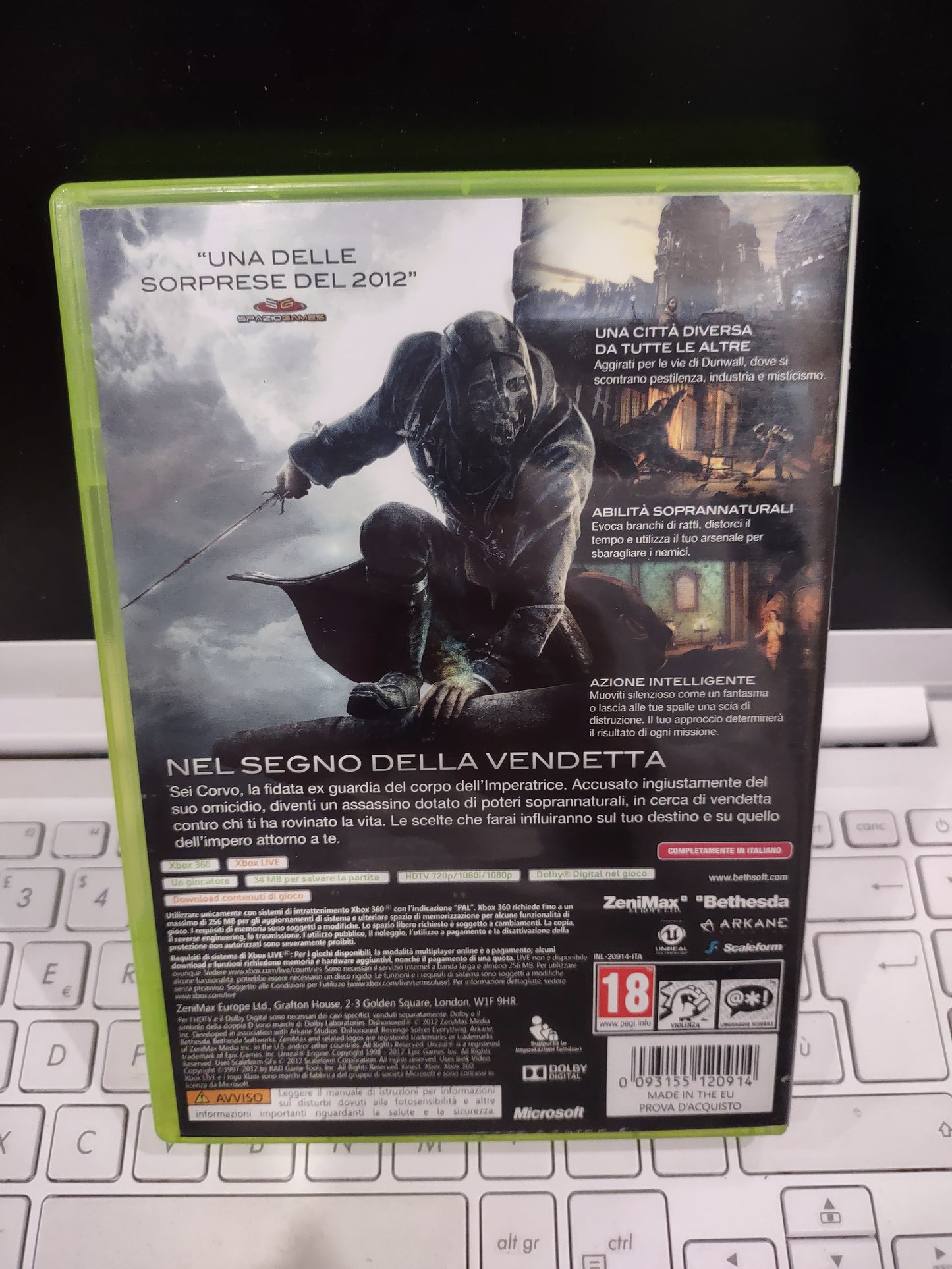 Gioco Xbox 360 dishonored