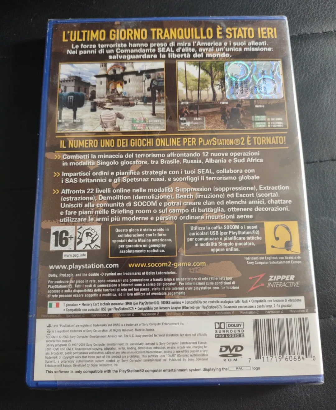 Socom 2 - U.S. Navy Seals - Sony Playstation 2 PS2 - PAL ITA