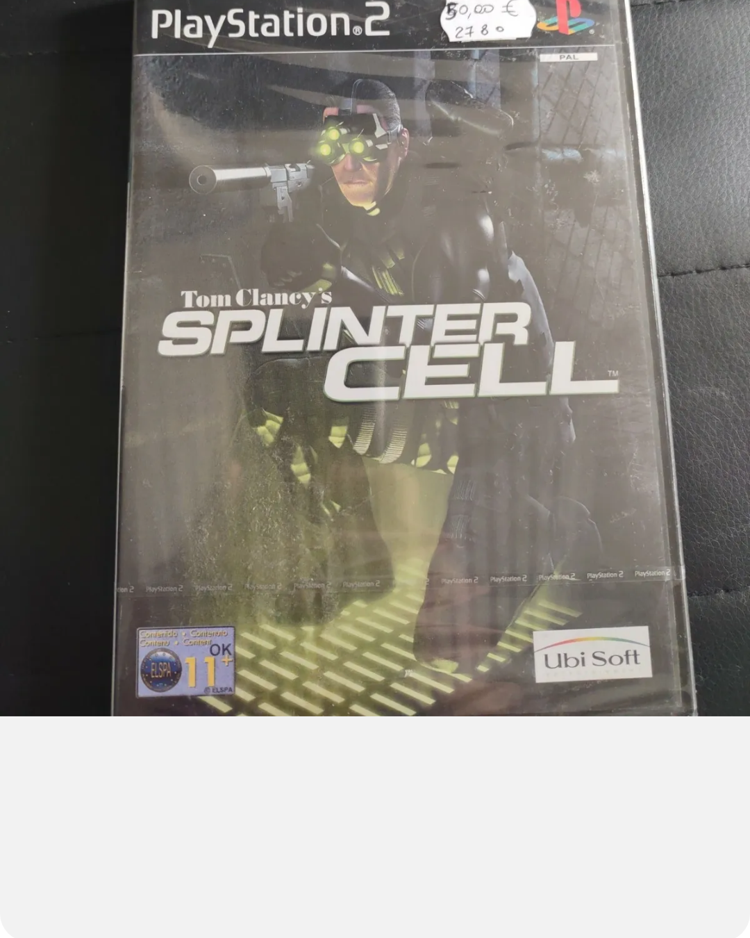 TOM CLANCY'S SPLINTER CELL - SONY PS2 - GIOCO NUOVO SIGILLATO PRIMA STAMPA PAL